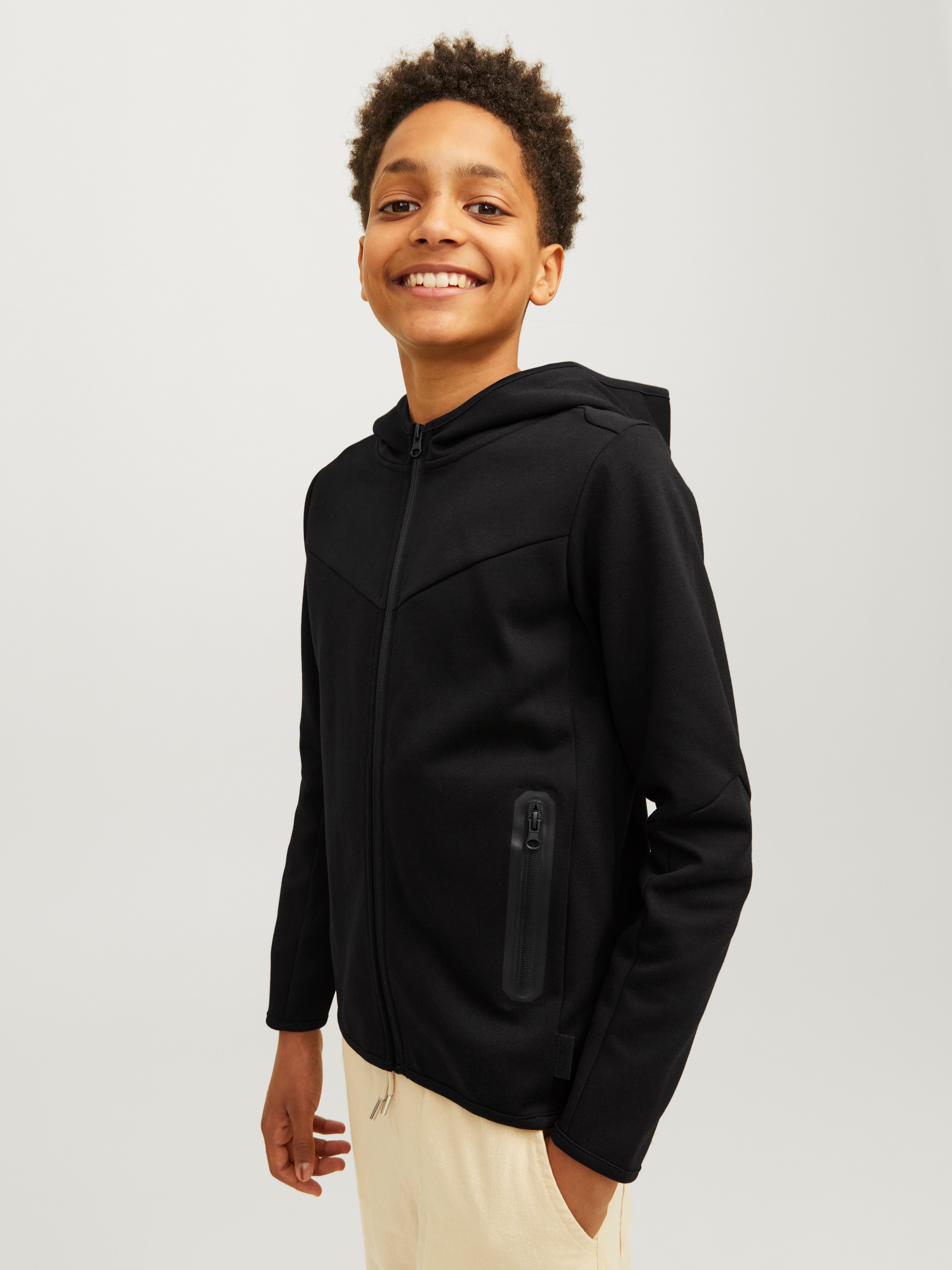 Jack & Jones Junior Kapuzensweatjacke JCOFUSION SWEAT ZIP HOOD NOOS JNR