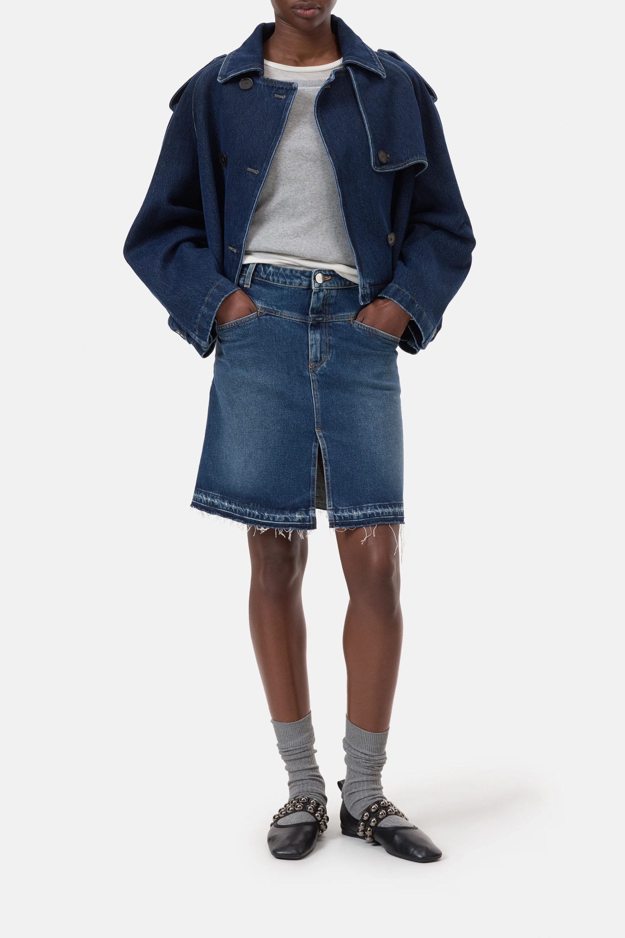 CLOSED Lederrock stover-x skirt