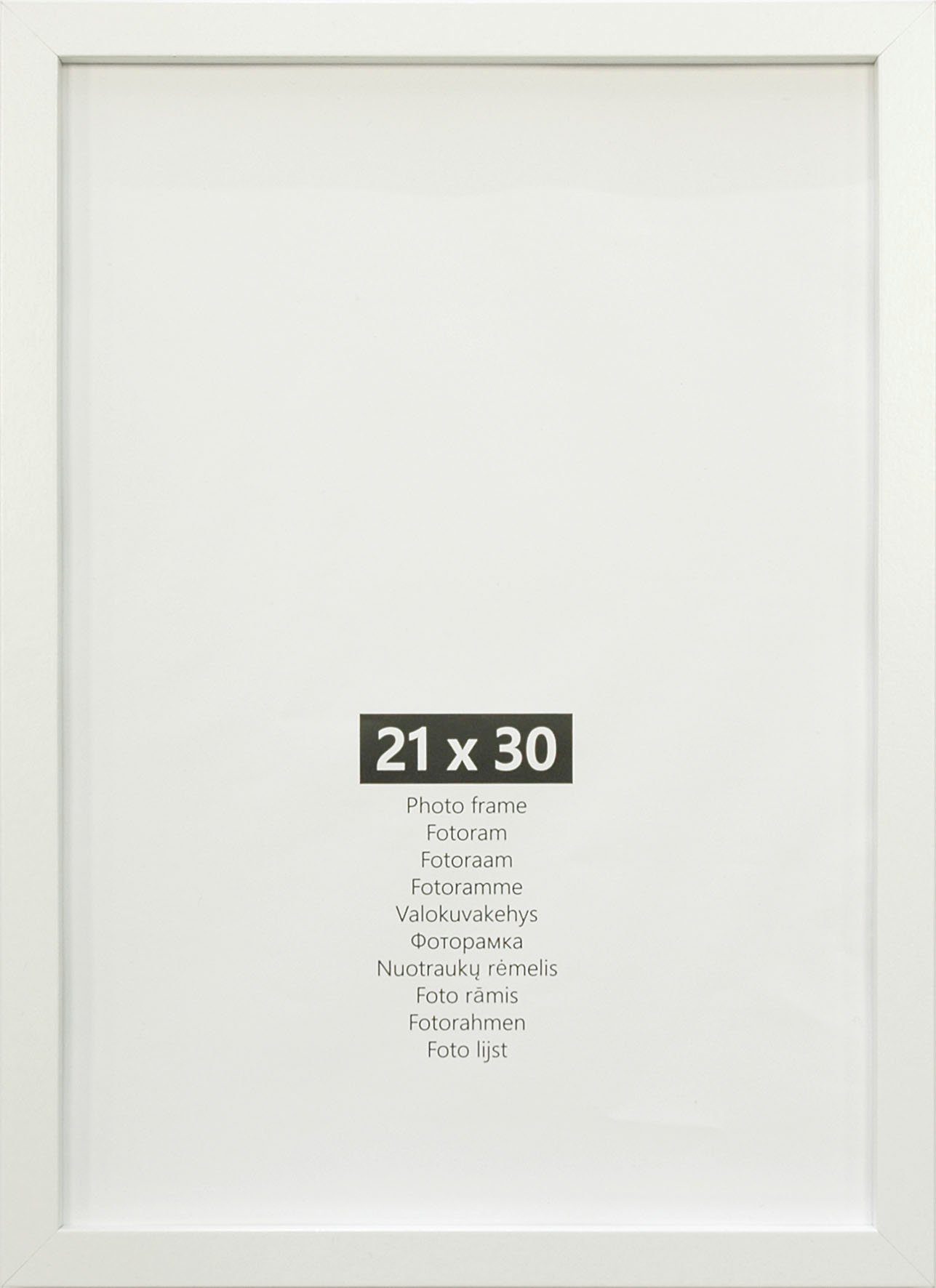 + (DIN 10 + Bilderrahmen-Set 2x Bilderrahmen A4) andas (DIN 10x15 2x 15x20 + 10er, St), 2x 13x18 21x30 (Set, cm Weiß A5) 4x