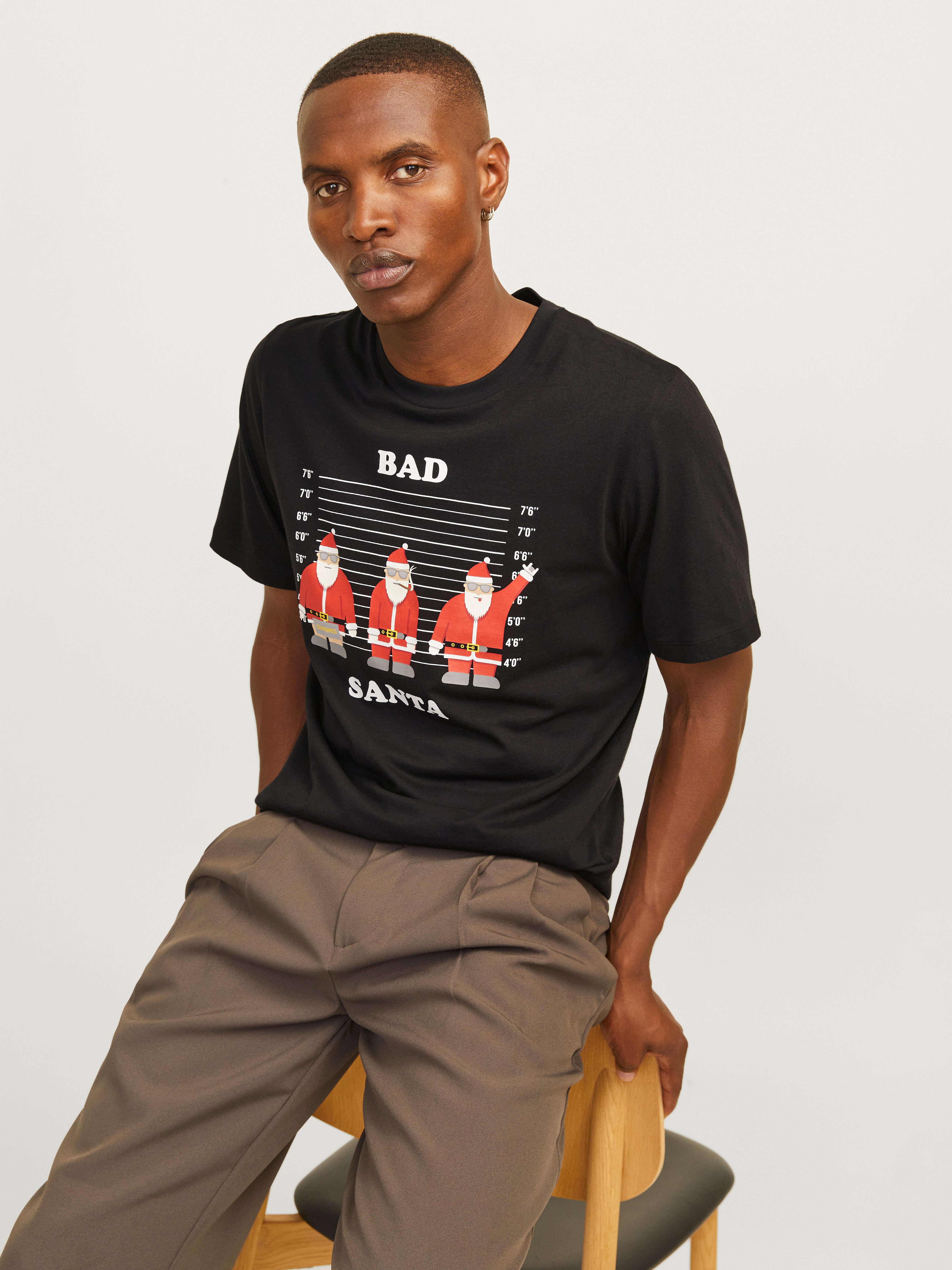Jack & Jones Rundhalsshirt JJXMAS FUNNY TEE SS CREW NECK günstig online kaufen