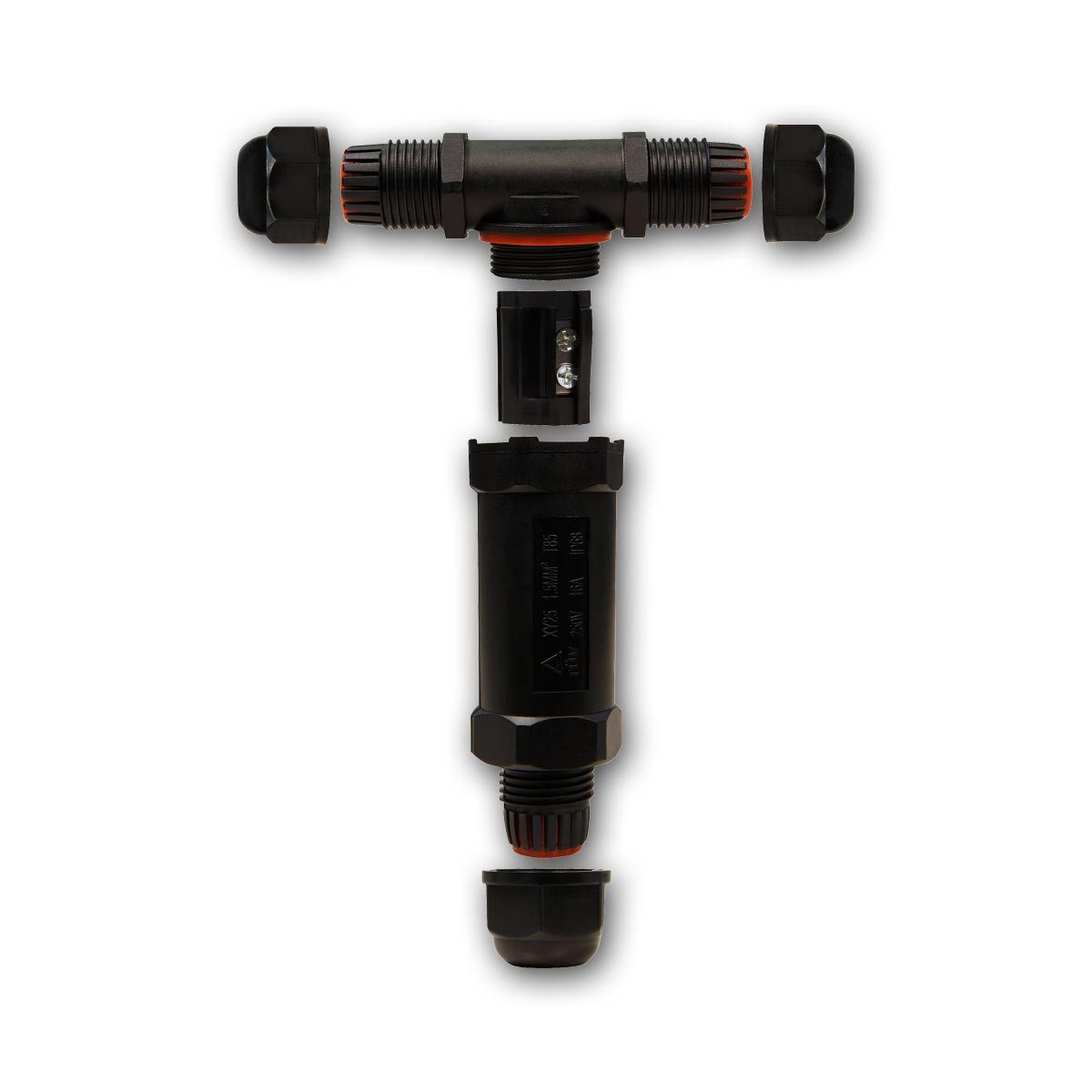 McPower Kabelverbinder-Sortiment Kabelverbinder, IP68, 3-polig, für 3 Kabel 1,5mm²