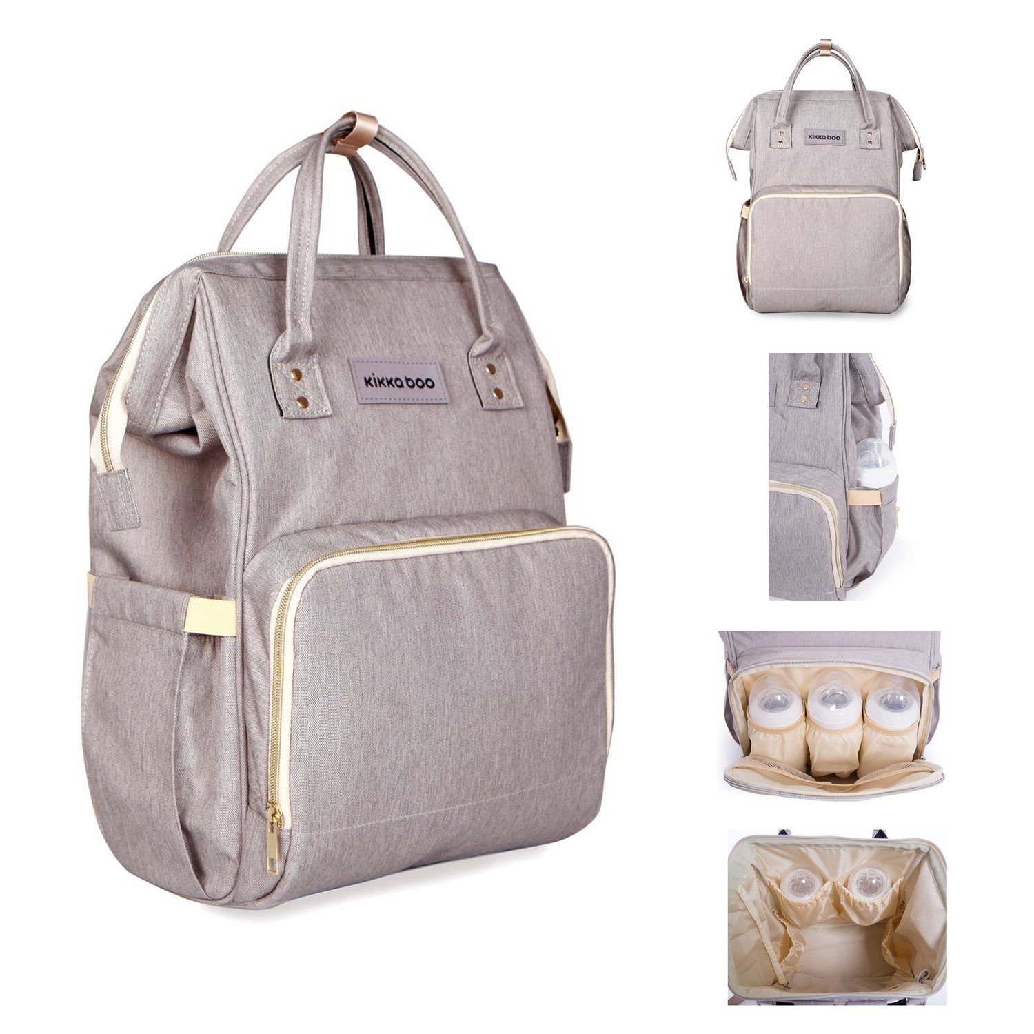 Kikkaboo Wickeltasche Wickeltasche Siena (1-tlg), Rucksack, Wickelunterlage, Grifflänge einstellbar