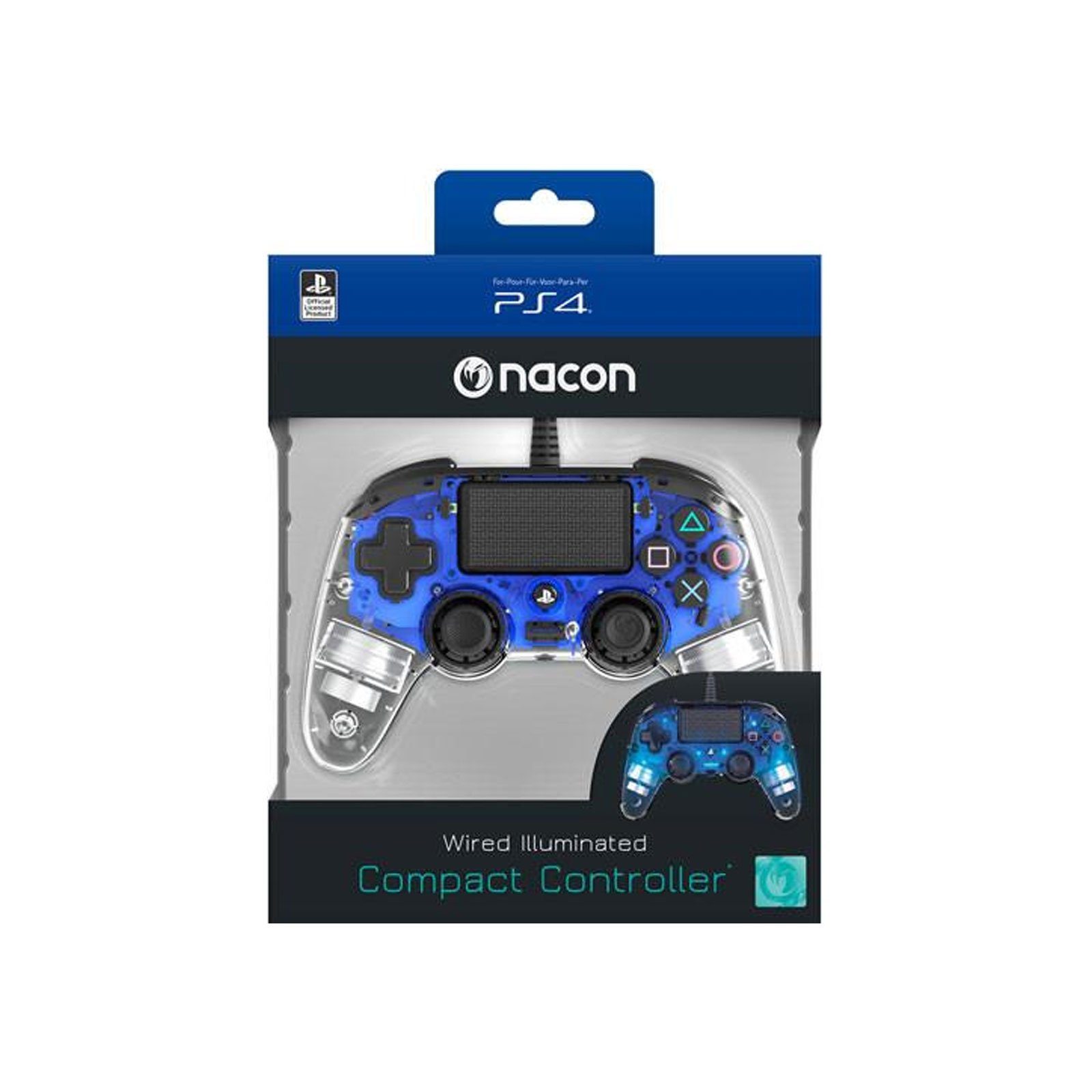 nacon Light Edition PlayStation 4-Controller, eignet sich ideal zur  Vervollständigung deines Konsolen-Setups