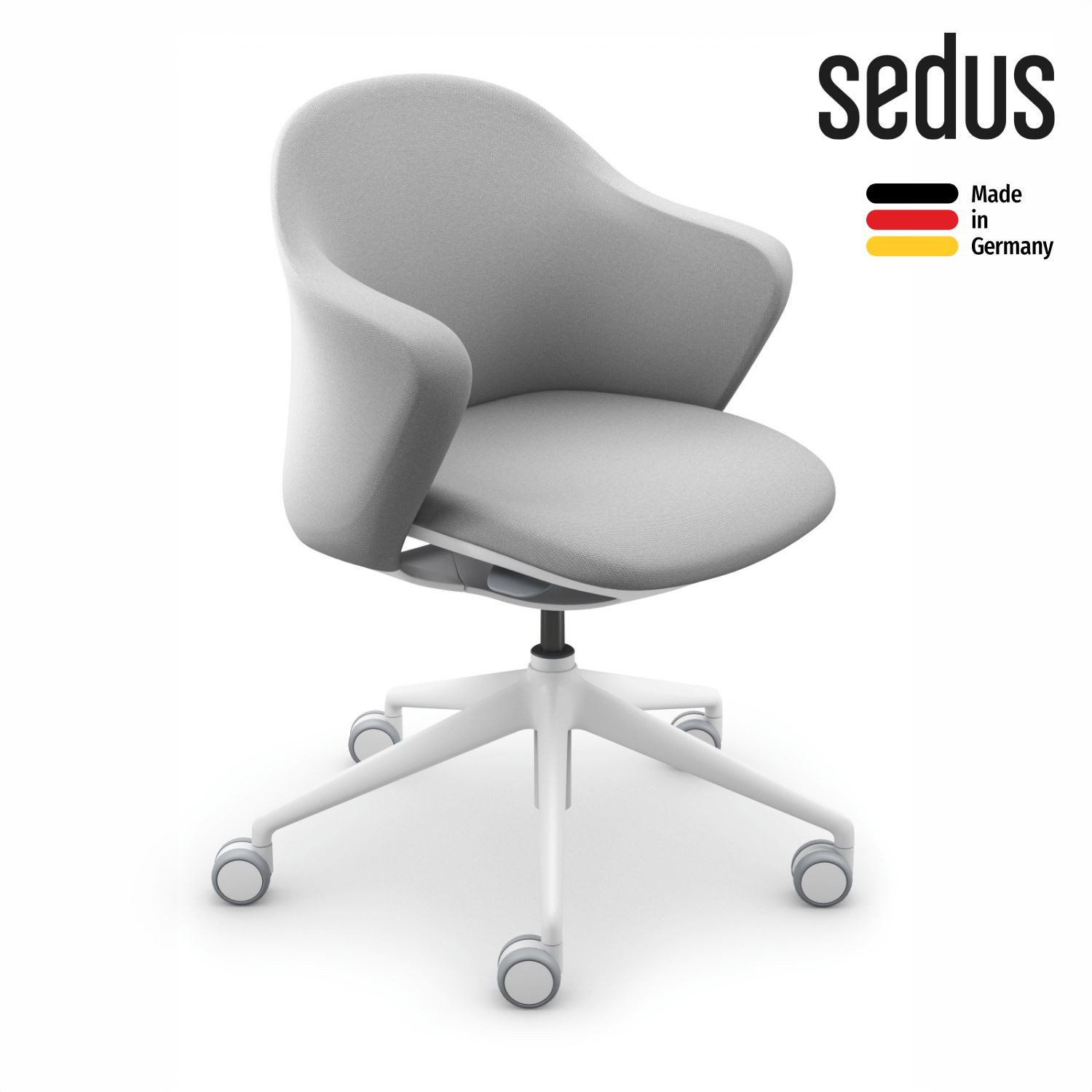 sedus Bürostuhl se:flair (Made in Germany, 5 Jahre Garantie), ergonomischer Bürostuhl mit integrierter Lordosenstütze