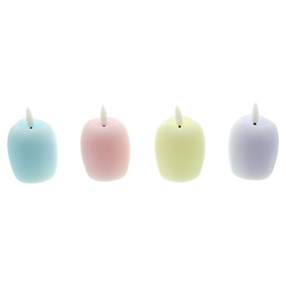 Home-trends24.de LED-Kerze LED Kerze Kerzen Pastell Ei Osterdeko Deko Wachs 4er Set (4-tlg)