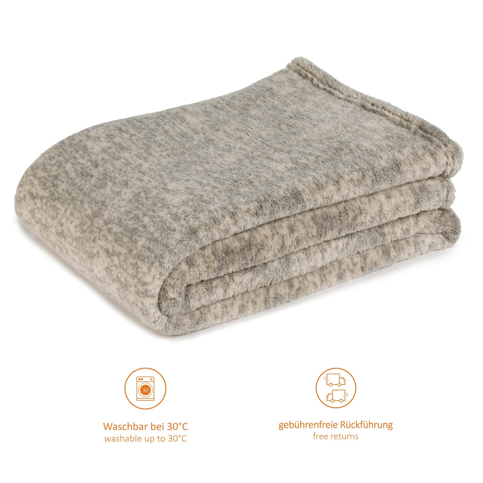 Wohndecke Kuscheldecke Iglu, liebling, ultra flauschig als Sofaüberwurf oder Wendedecke, marmoriert, waschbar