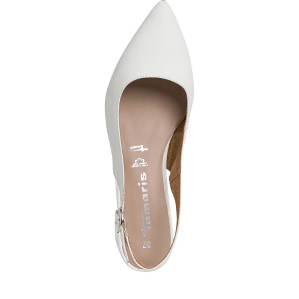 (WHITE LEATHER) Tamaris Weiß Slingpumps Pumps