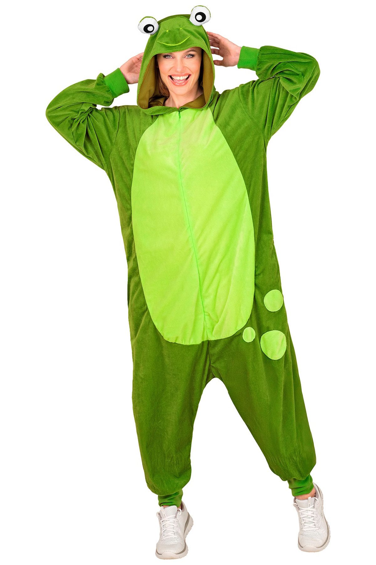 Kostüm Tierkostüm 'Frosch' für Erwachsene, Overall Plüsc