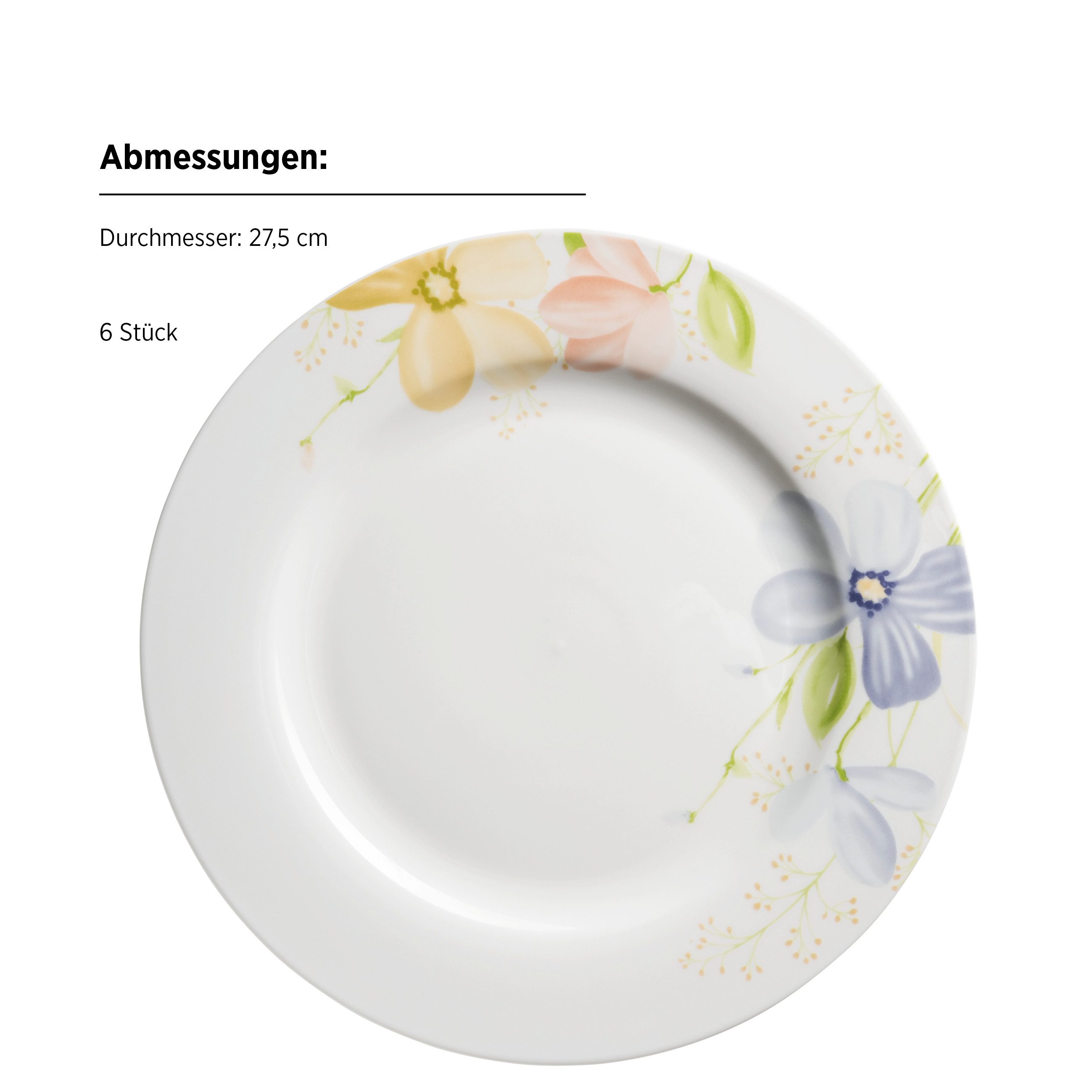 MÄSER Tafelservice Zibal (18-tlg), 6 Personen, Porzellan