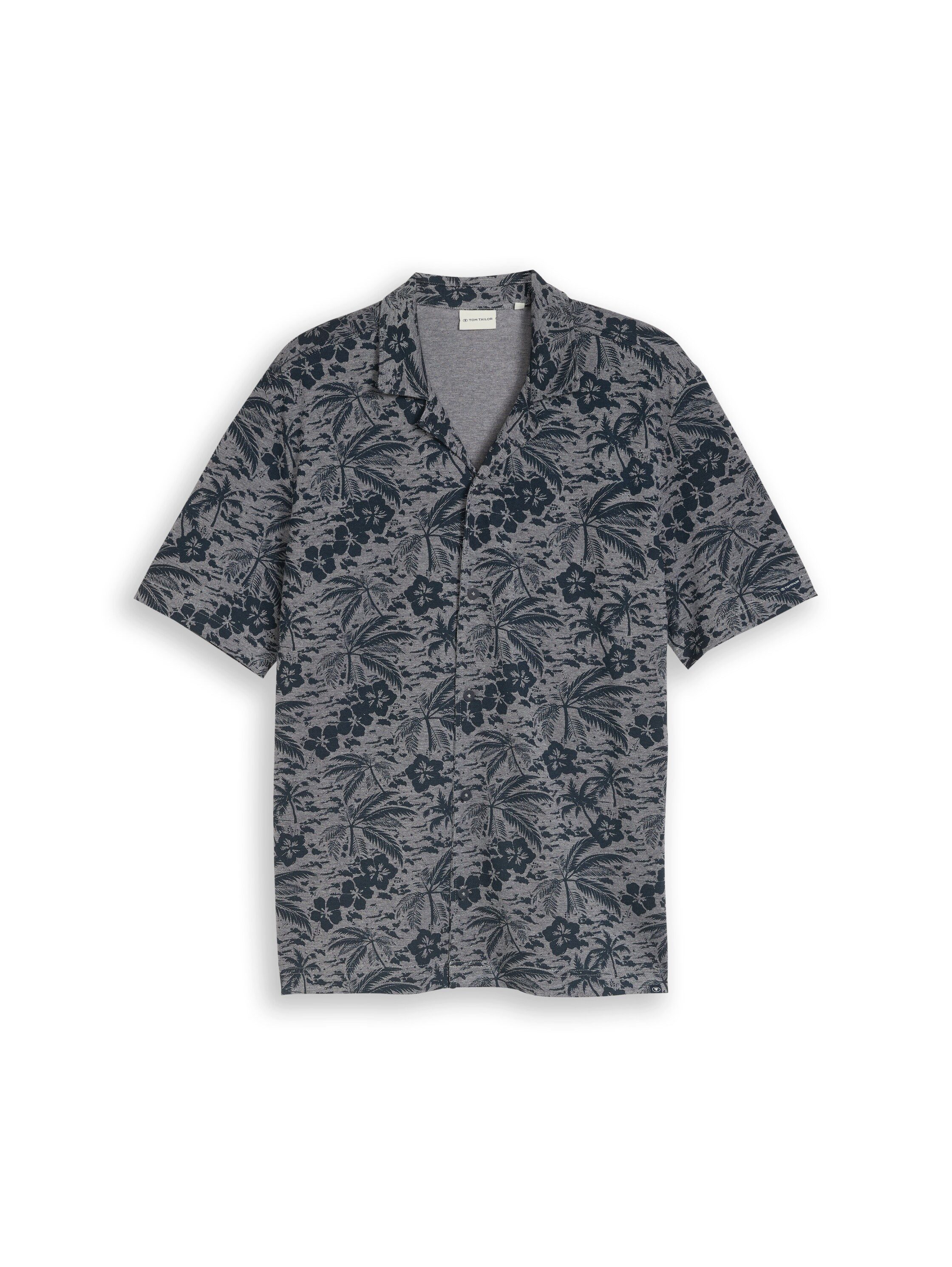TOM TAILOR Hawaiihemd Kurzarm Sommerhemd im Hawaii-Look – Bild 5 von 5