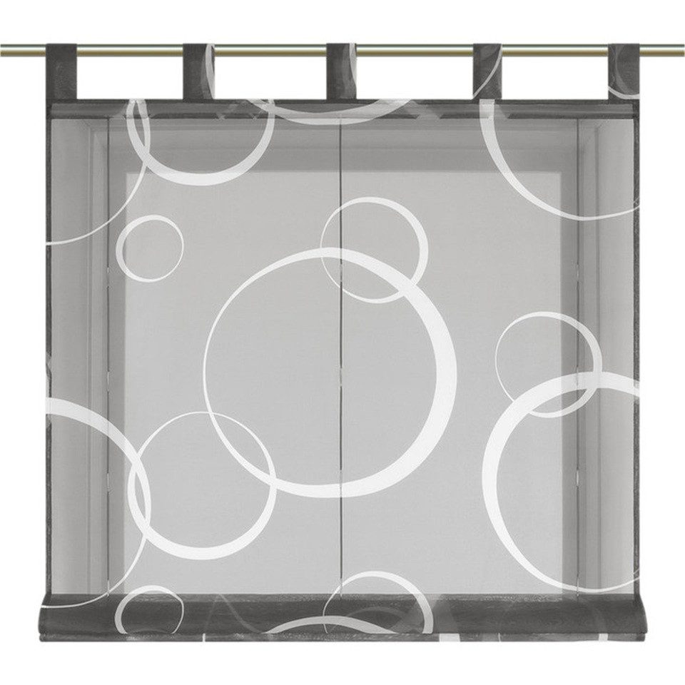 Joyswahl Raffrollo, mit Schlaufen, Raffgardinen Schlaufenrollo mit Strichen günstig online kaufen