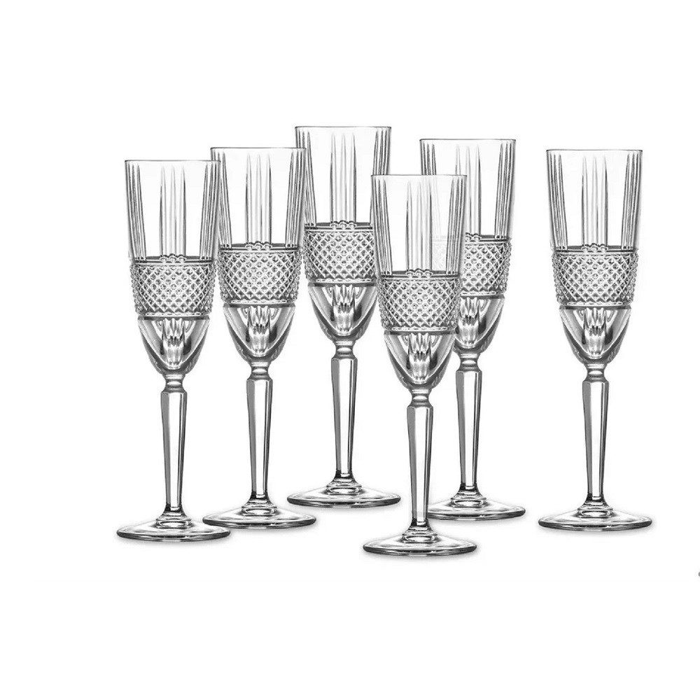 Sektglas RCR Brillante Sektflöte 6er