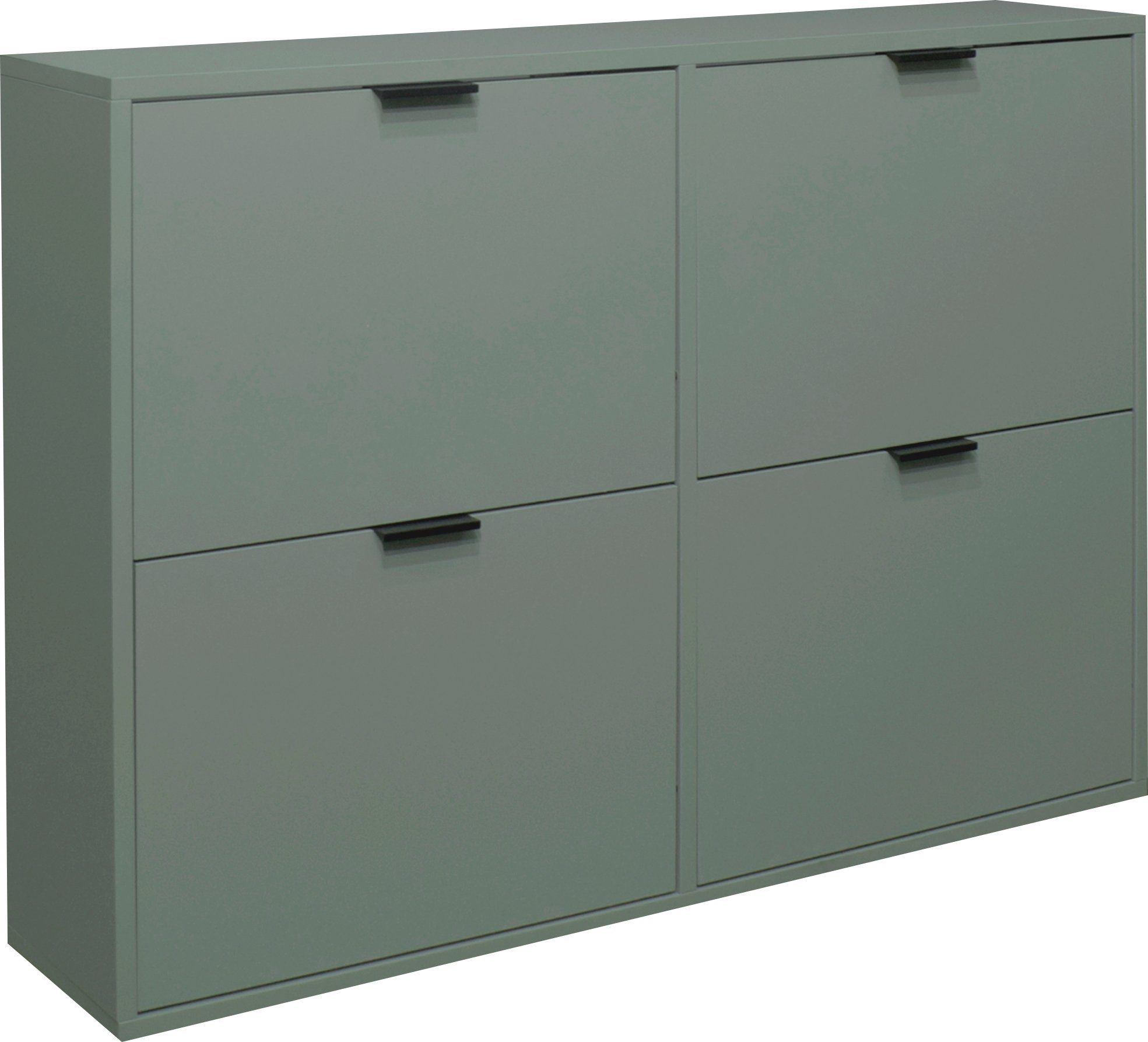 Mäusbacher Schuhschrank Bonnie Breite 120 cm hängend und stehend montierbar. pine green matt | Schuhschränke