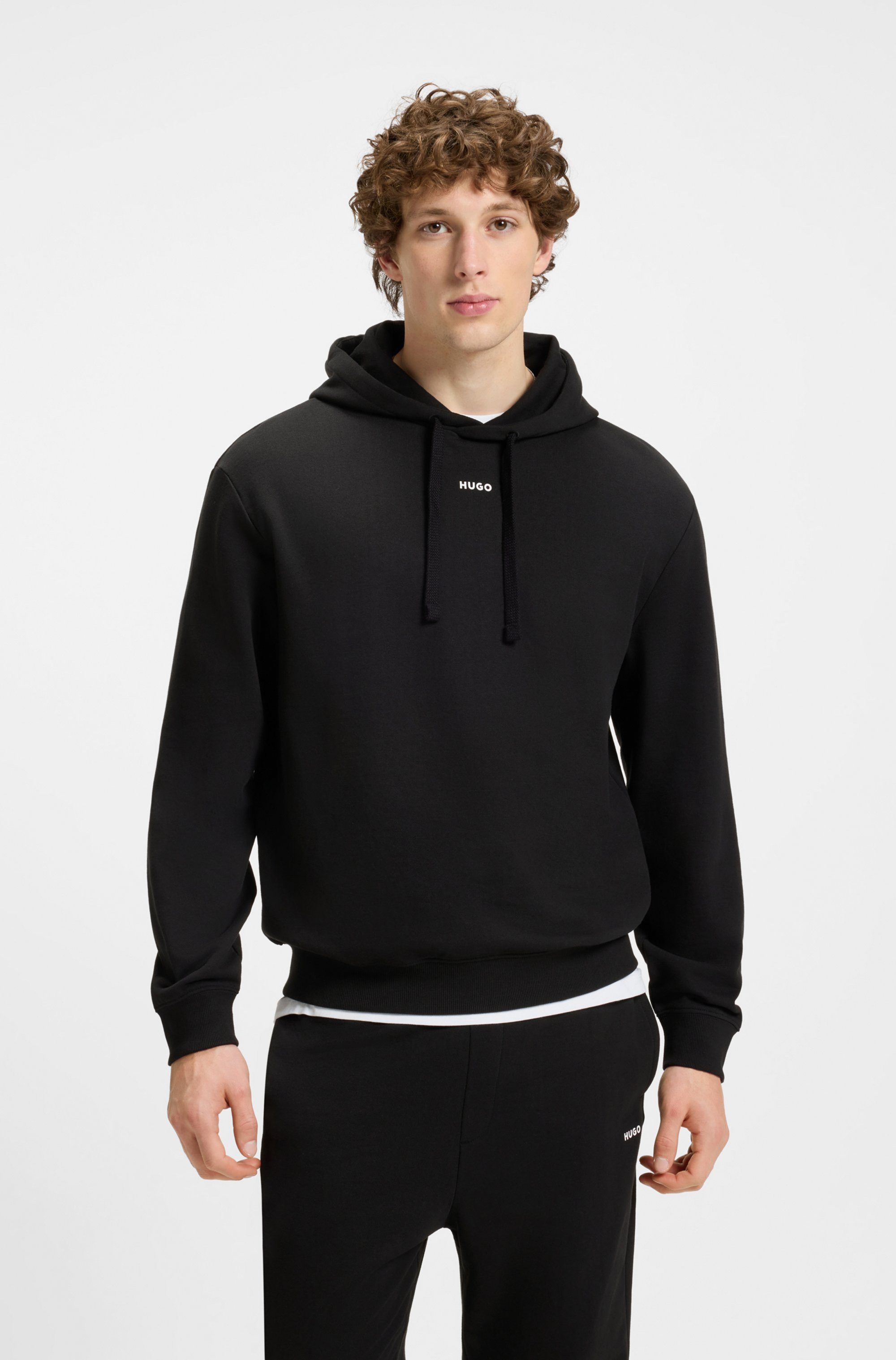 HUGO Jogginganzug DapoDayote (Set, 2-tlg), Zweiteiliger Trainingsanzug Relaxed Fit, Kapuze mit Kordelzug