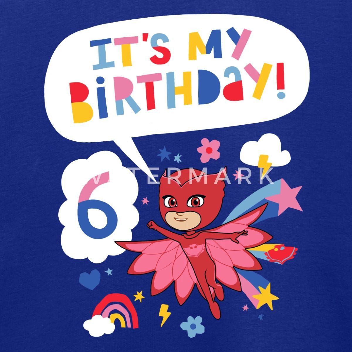Spreadshirt Sweatshirt PJ Masks Eulette Geburtstags Design 6. Geburtstag Kinder Premium Pullo (1-tlg)