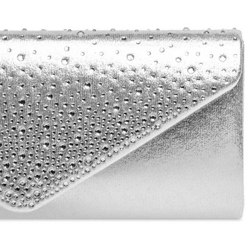 Caspar Clutch TA422 elegante Damen Clutch Tasche mit Strass Dekor