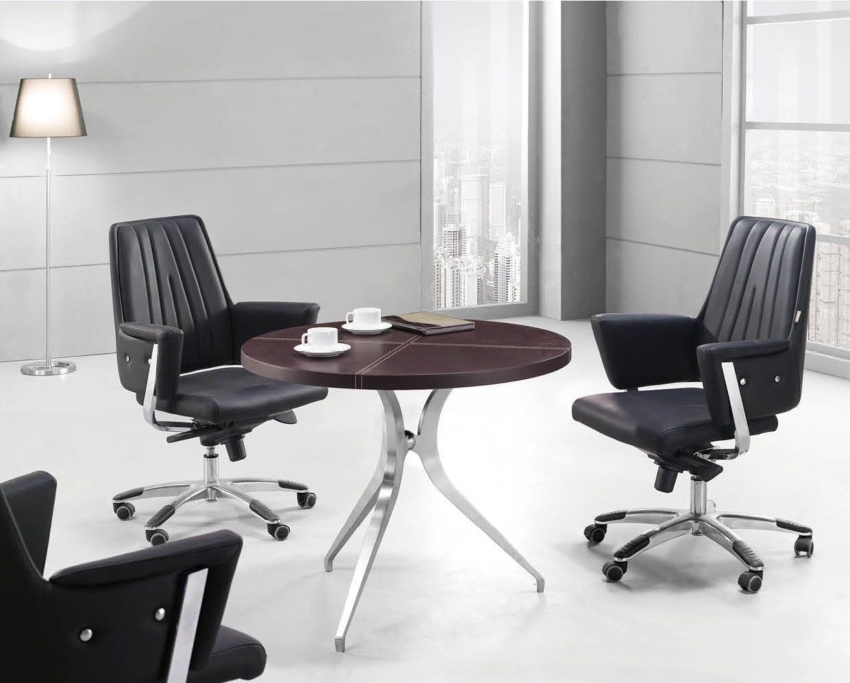 Xlmoebel Konferenztisch Besprechungstisch für Meetings (4-St), Made in Europa