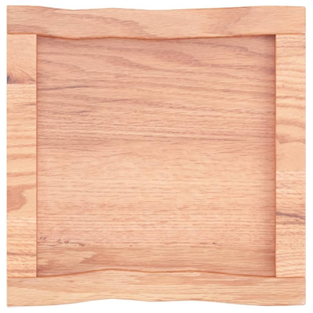 Behandelt St) furnicato Tischplatte Massivholz Baumkante 40x40x(2-4) (1 cm