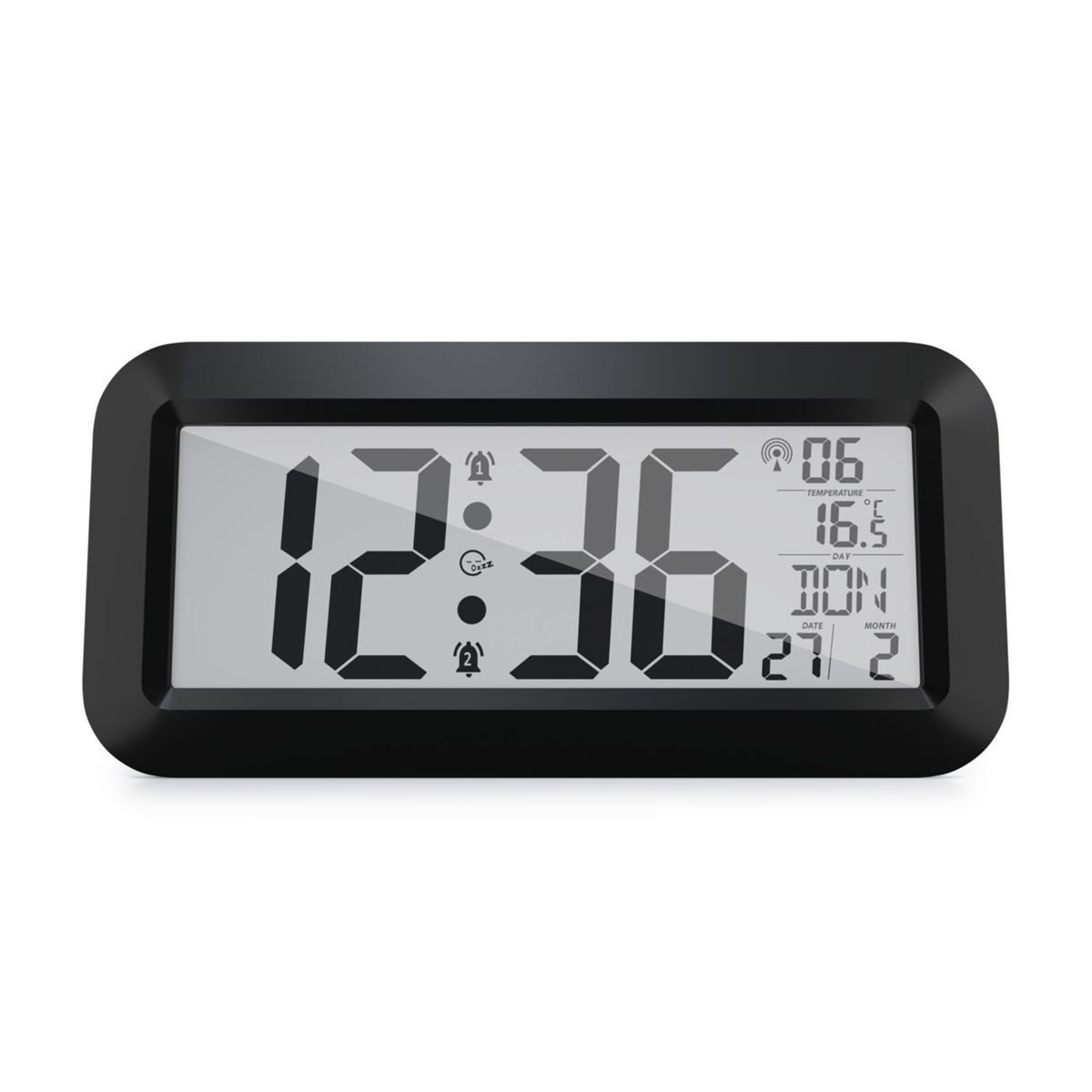 Mebus Wecker 14116 Funk Wanduhr digital