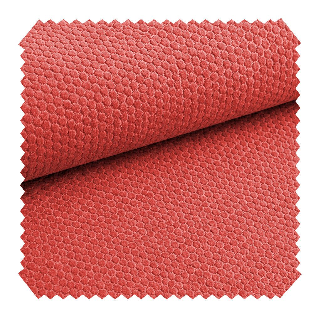 novely® Stoff MAKAO Abverkauf, Leichter Velours-Möbelstoff Feine Wabenprägung 1lfm, Strapazierfähig, Kuschelweich, Meterware, 1lfm