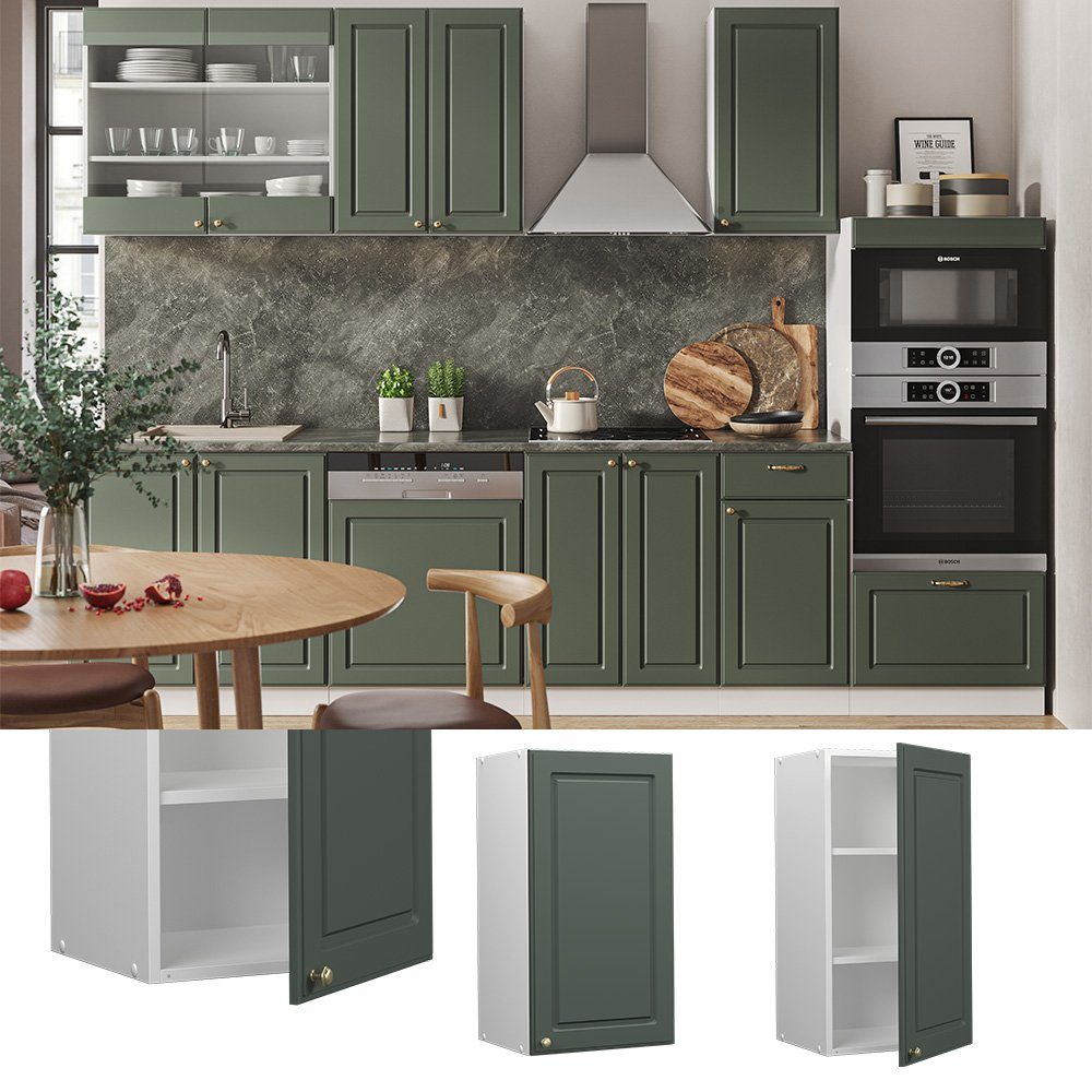 Vicco Hängeschrank Fame-Line, Grün-Gold Landhaus/Weiß, 40 günstig online kaufen