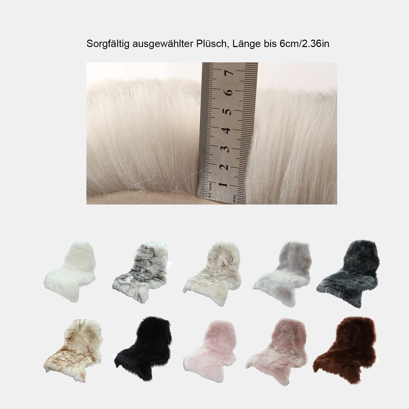 HAUSS SPOLE Fellteppich Fellteppich Dena Teppiche Fellteppich Kunstfell Fel günstig online kaufen