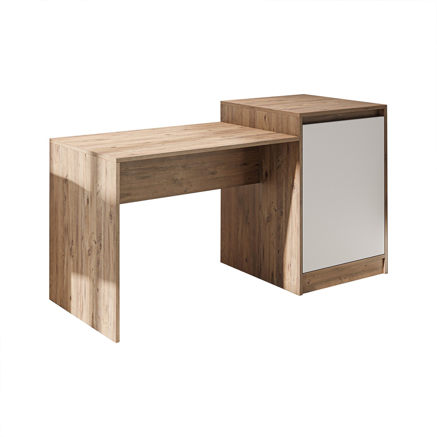 Roomart Küchentisch MILANO Kücheninsel 160 cm, Esstisch + Schrank in 4 Farben (Kücheninsel mit Esstisch, Küchentisch & Küchenschrank), Esstisch + Schrank kombin – Bild 5 von 5