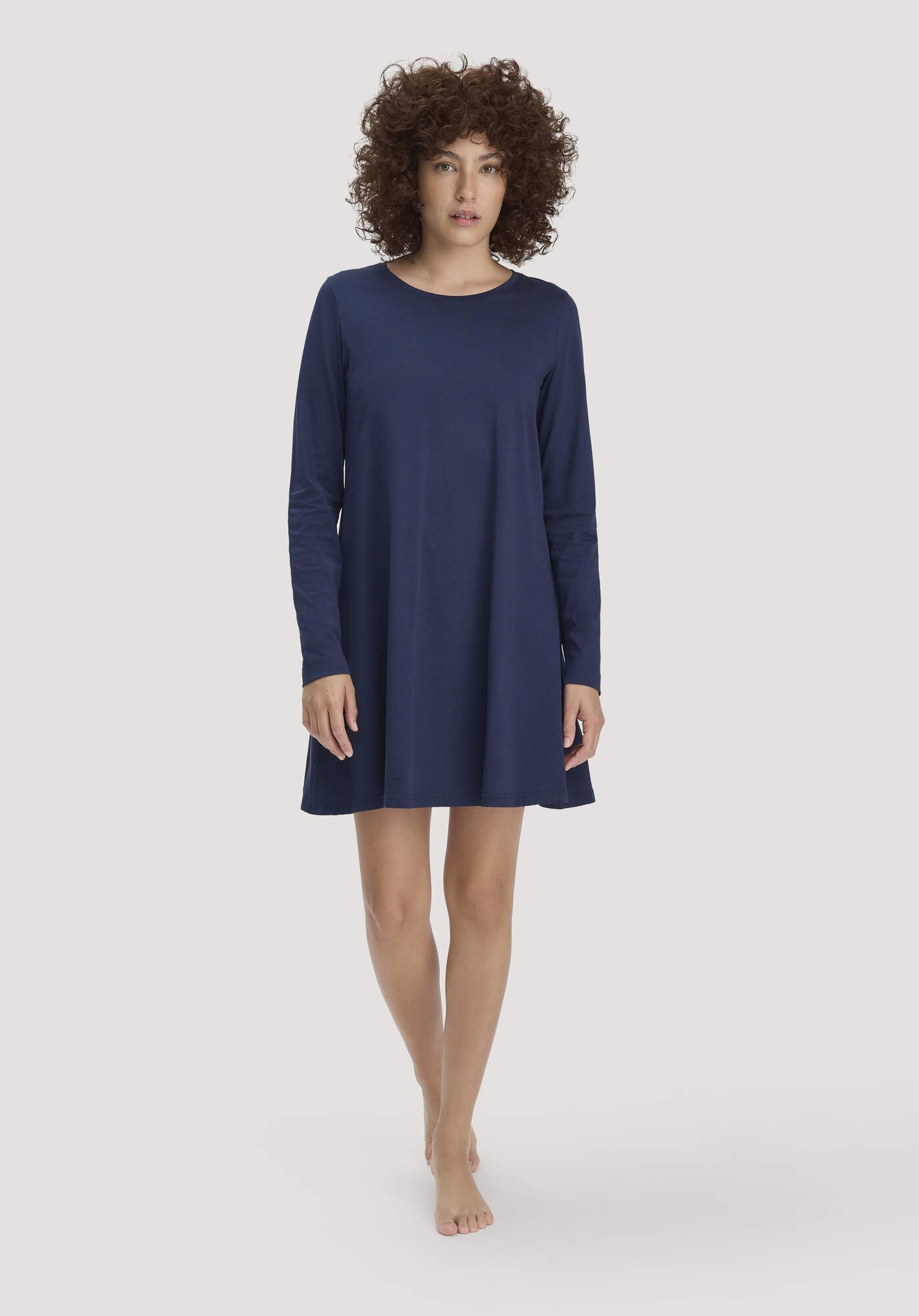 Hessnatur Nachthemd Relaxed PURE COTTON aus reiner Bio-Baumwolle (1-tlg)