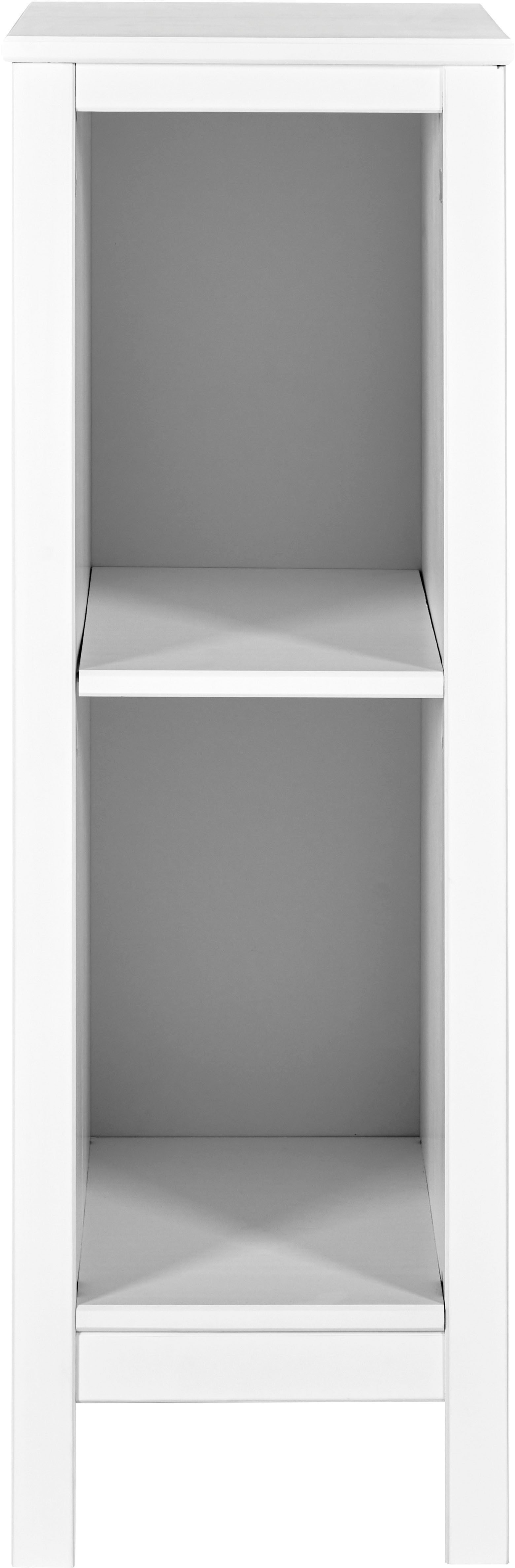 Inter Link Stauraumregal Pinora, Kiefer Massivholz, Weiss, 32 x 42,5 x 96 cm, 1-tlg., Platzsparend, ideal für Wickeltisch, 2 Fächer, moderner Skandi Look