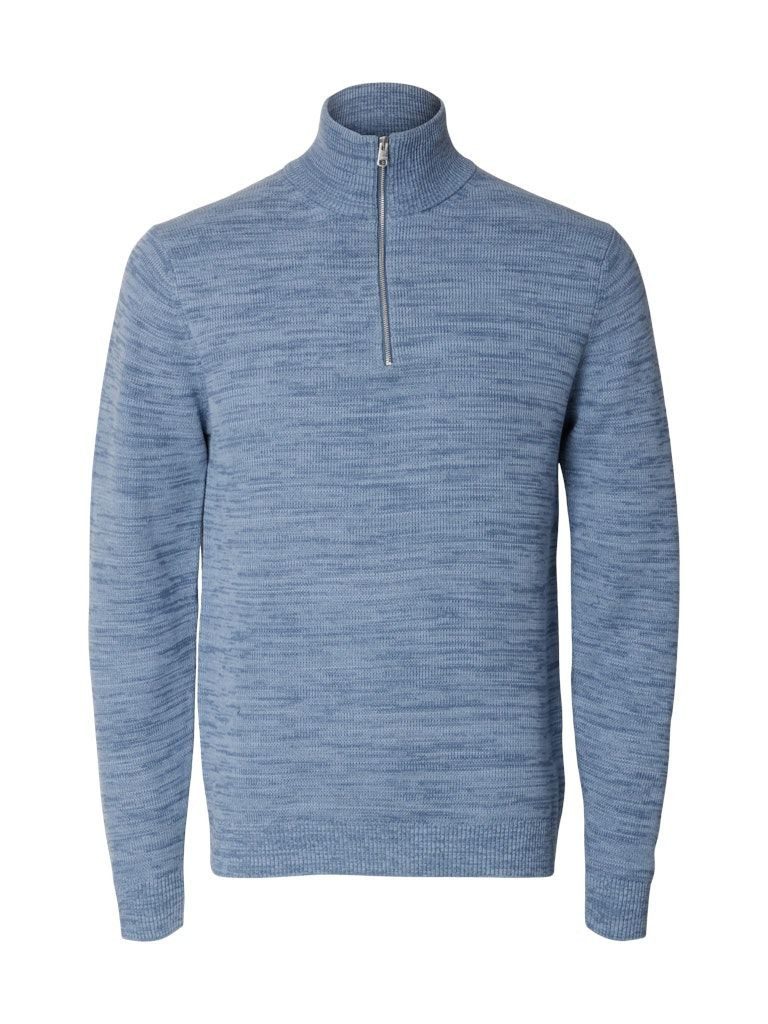 Selected Stehkragenpullover SLMDANE LS KNIT STRUCTURE HALF ZIP
