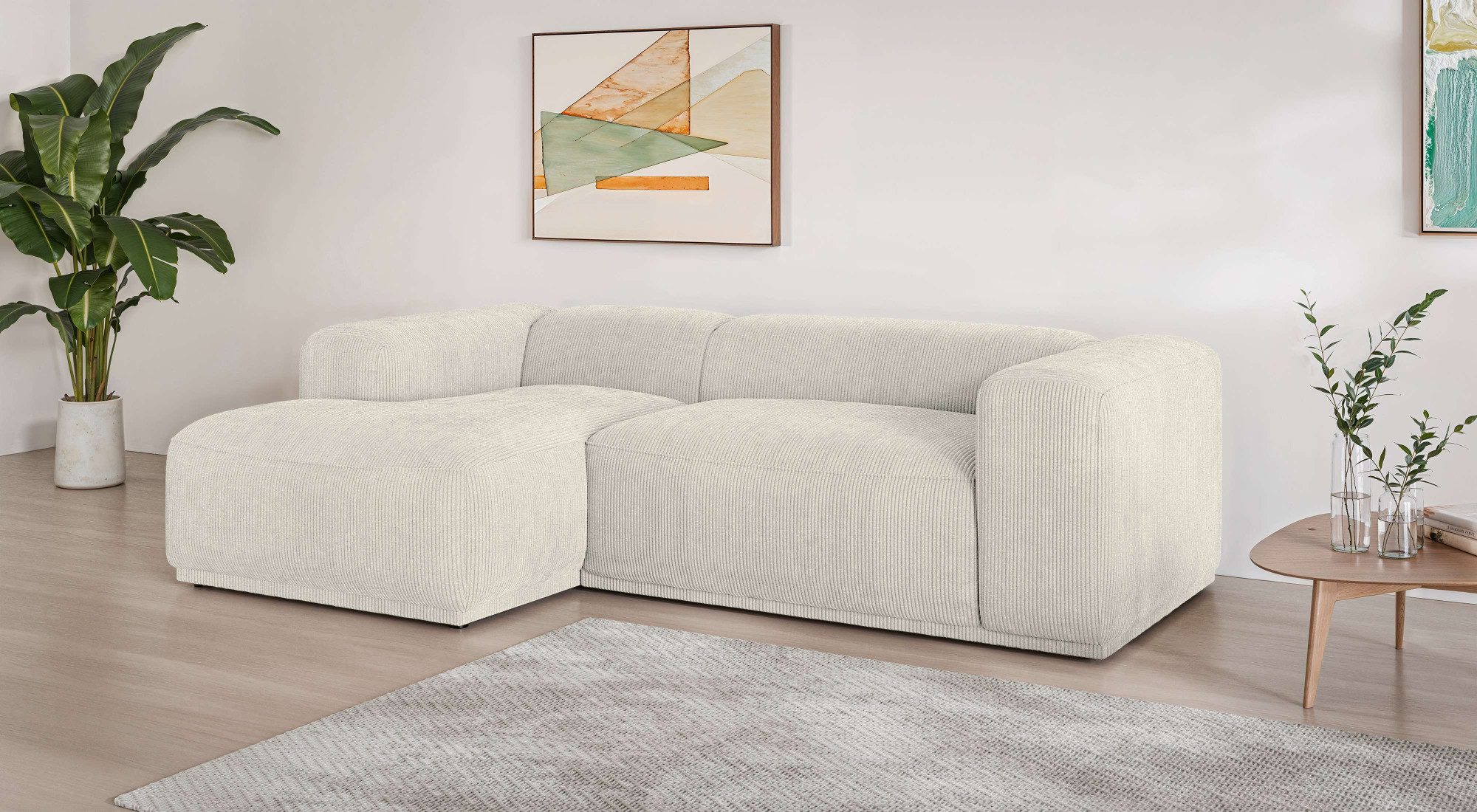 s.Oliver Ecksofa EMMERIK Designersofa, L-Form mit Wellenfederung, B/T/H: 260/155/73 cm, hoher Sitzkomfort, gemütlich und modern, auch in Cord