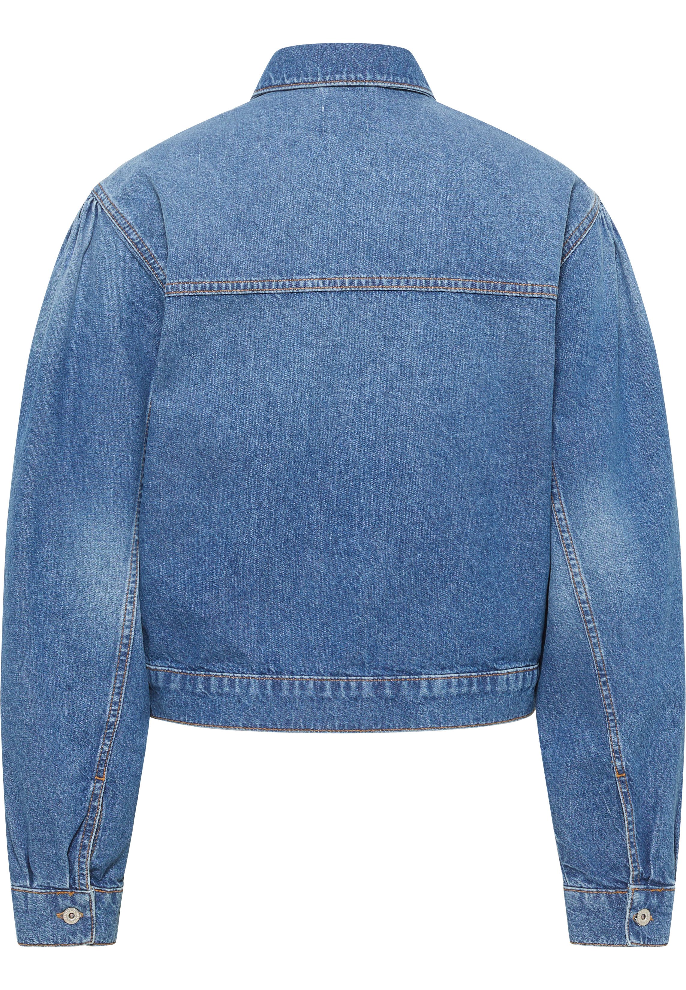 MUSTANG Jeansjacke Style Marietta Cropped mit Kentkragen