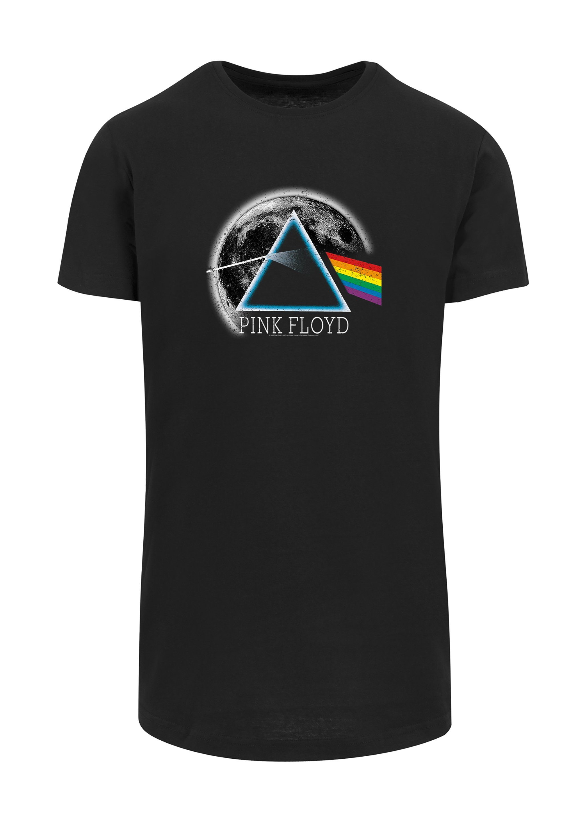 Print Distressed F4NT4STIC Side Dark The Fan Pink Merch T-Shirt Moon of Floyd