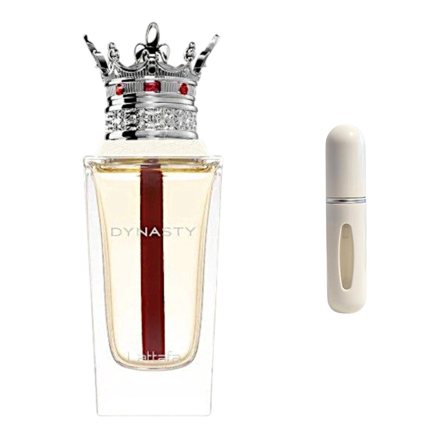 Lattafa Duft-Set Dynasty EDP Unisex + Parfümzerstäuber (leer) Set