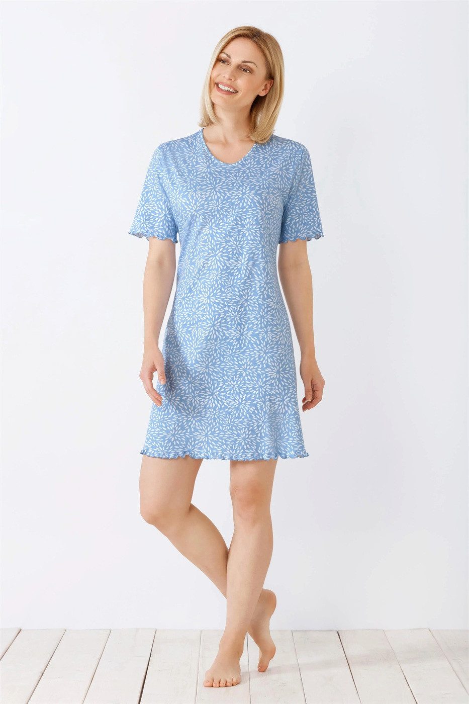 Hajo Sleepshirt 46240 florales Allover Print-Design günstig online kaufen