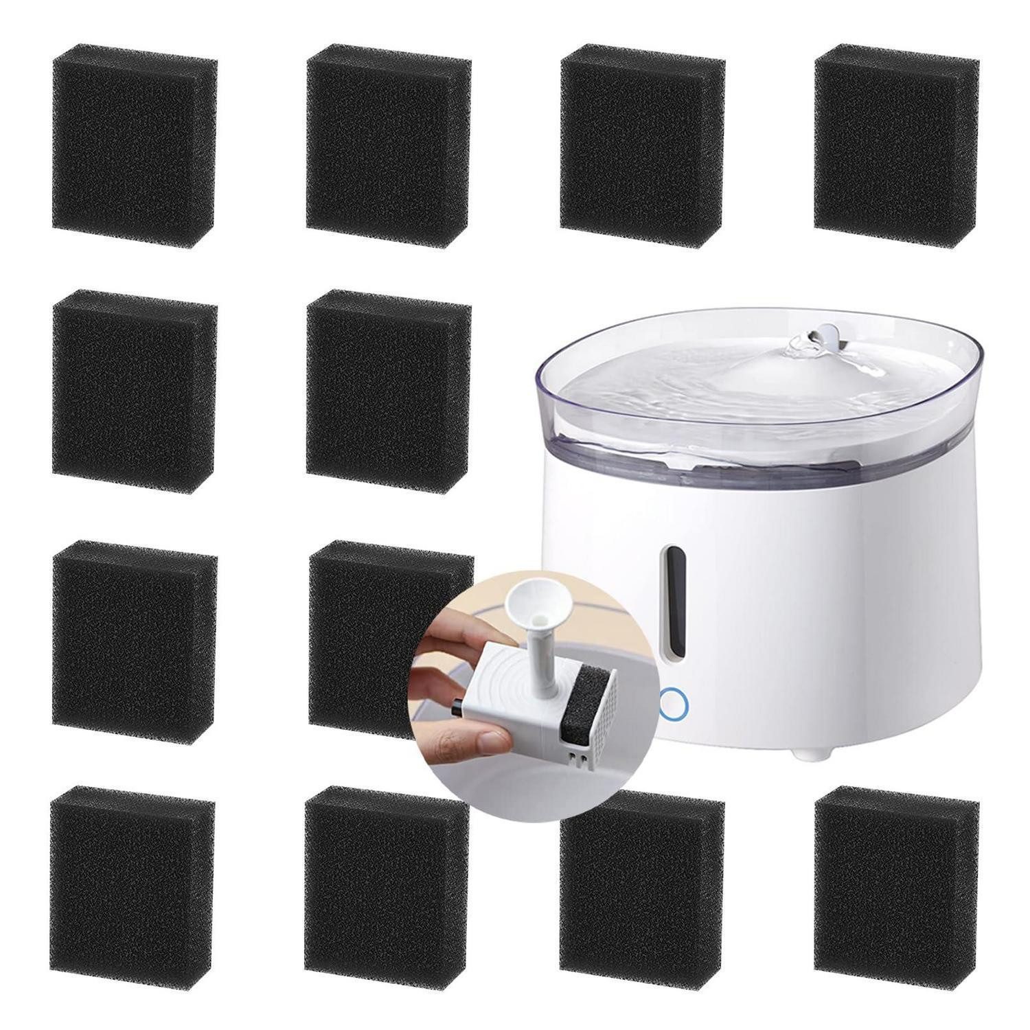 LuxusKollektion Trinkbrunnen Wasserpumpenfilter WF20 Schwarz 12 Stück