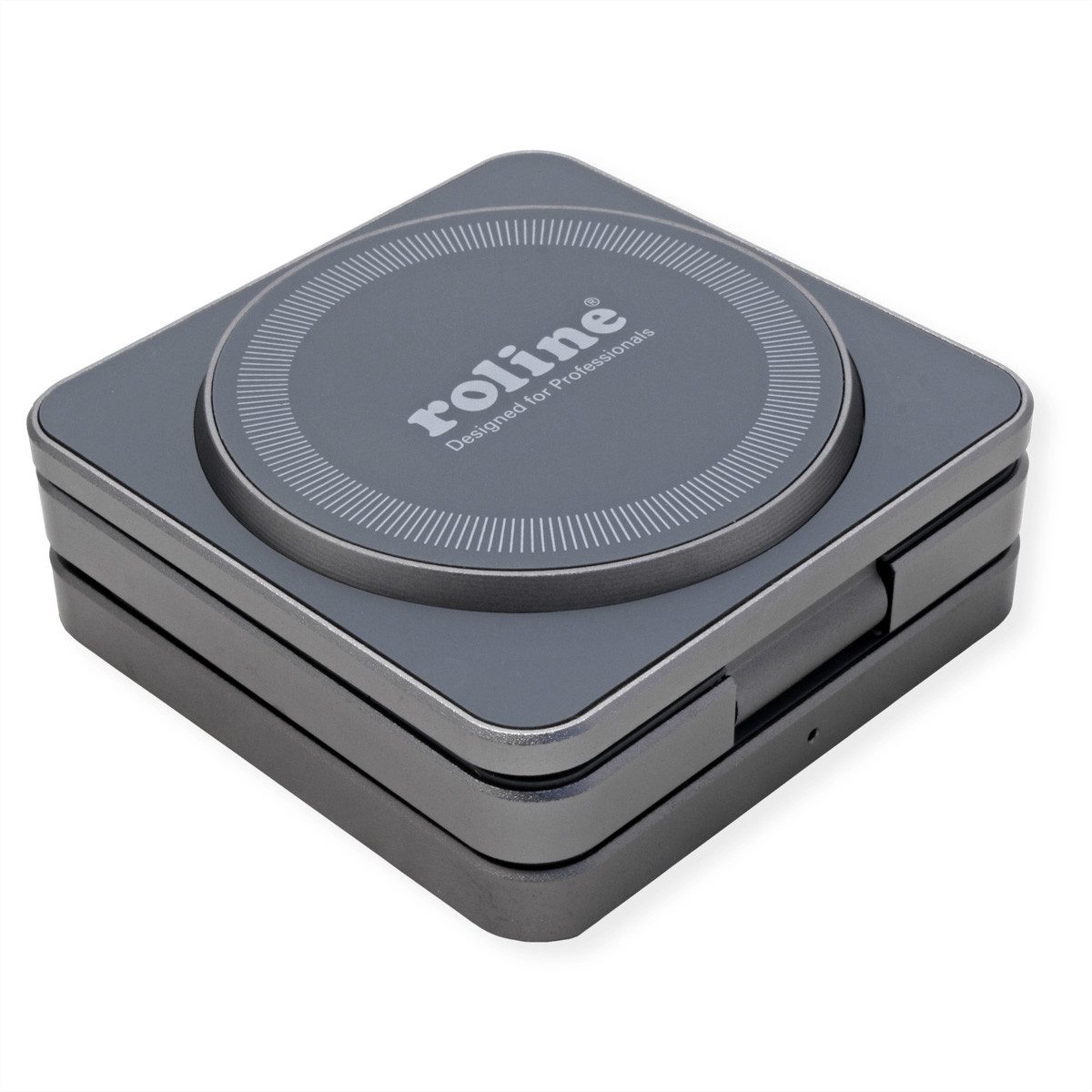 ROLINE 3-in-1 Induktions-Ladestation Tablet-Adapter, 100 cm, faltbar, für Samsung