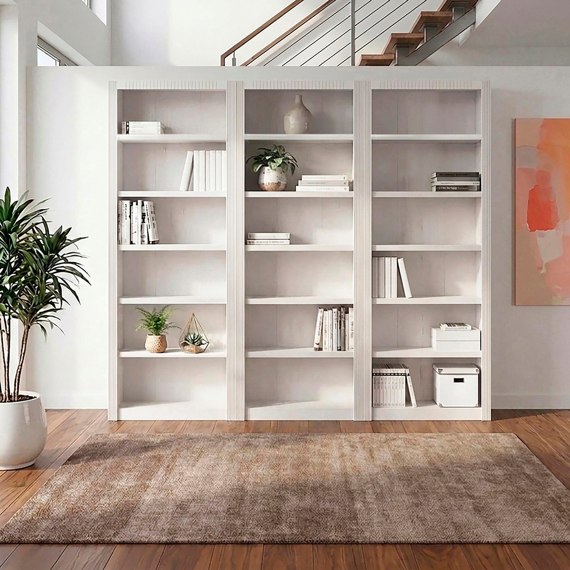 OTTO home Bücherwand Bergen, aus schönem massivem Kiefernholz, 3 tlg. – Bild 2 von 5