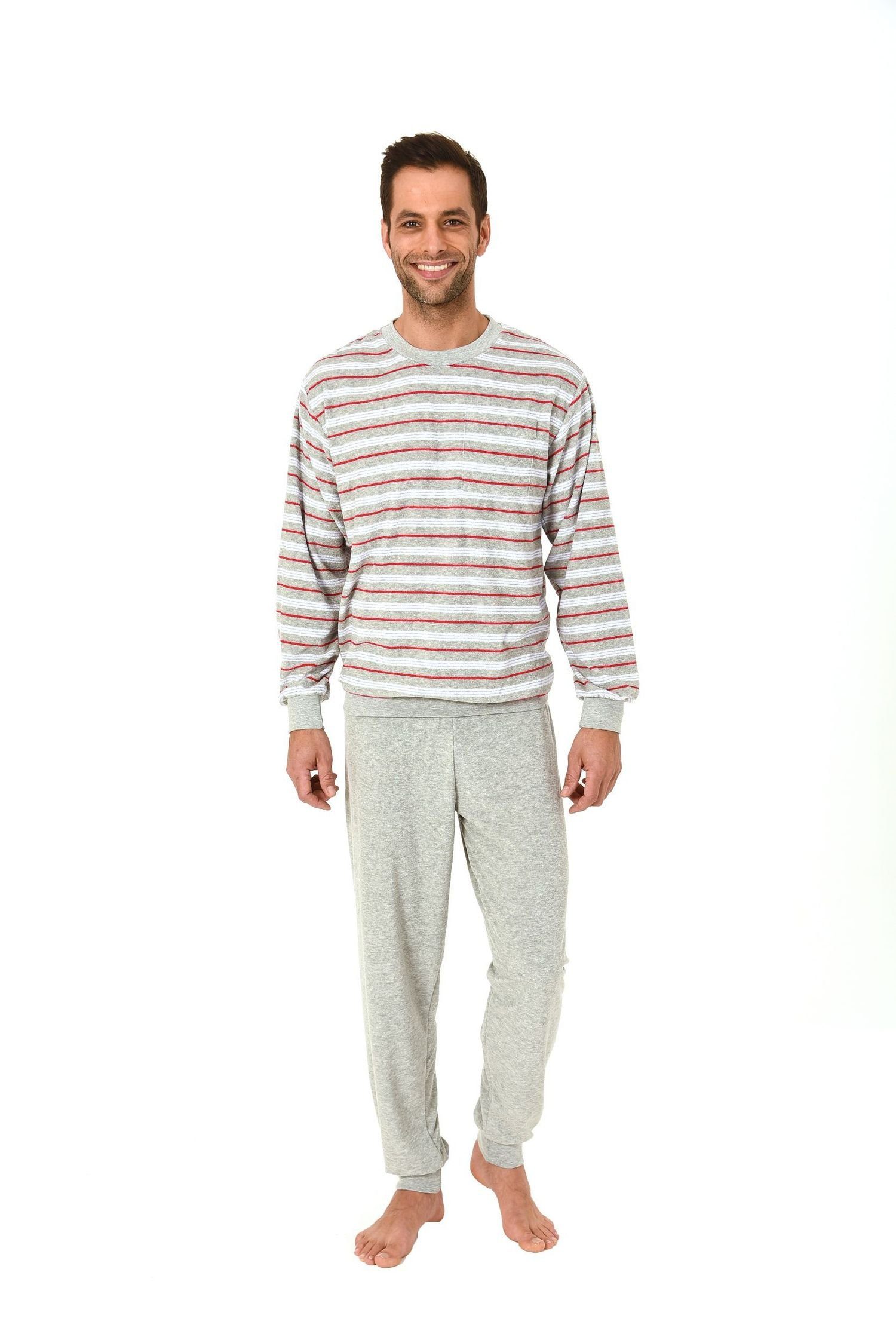 Normann Pyjama Herren Übergrössen Frottee Schlafanzug günstig online kaufen