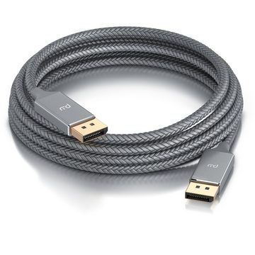 Primewire Audio- & Video-Kabel, DisplayPort, 1.4 (100 cm), DP Kabel mit Nylonummantelung 8K 7680 x 4320 @ 60 Hz mit DSC - 1m