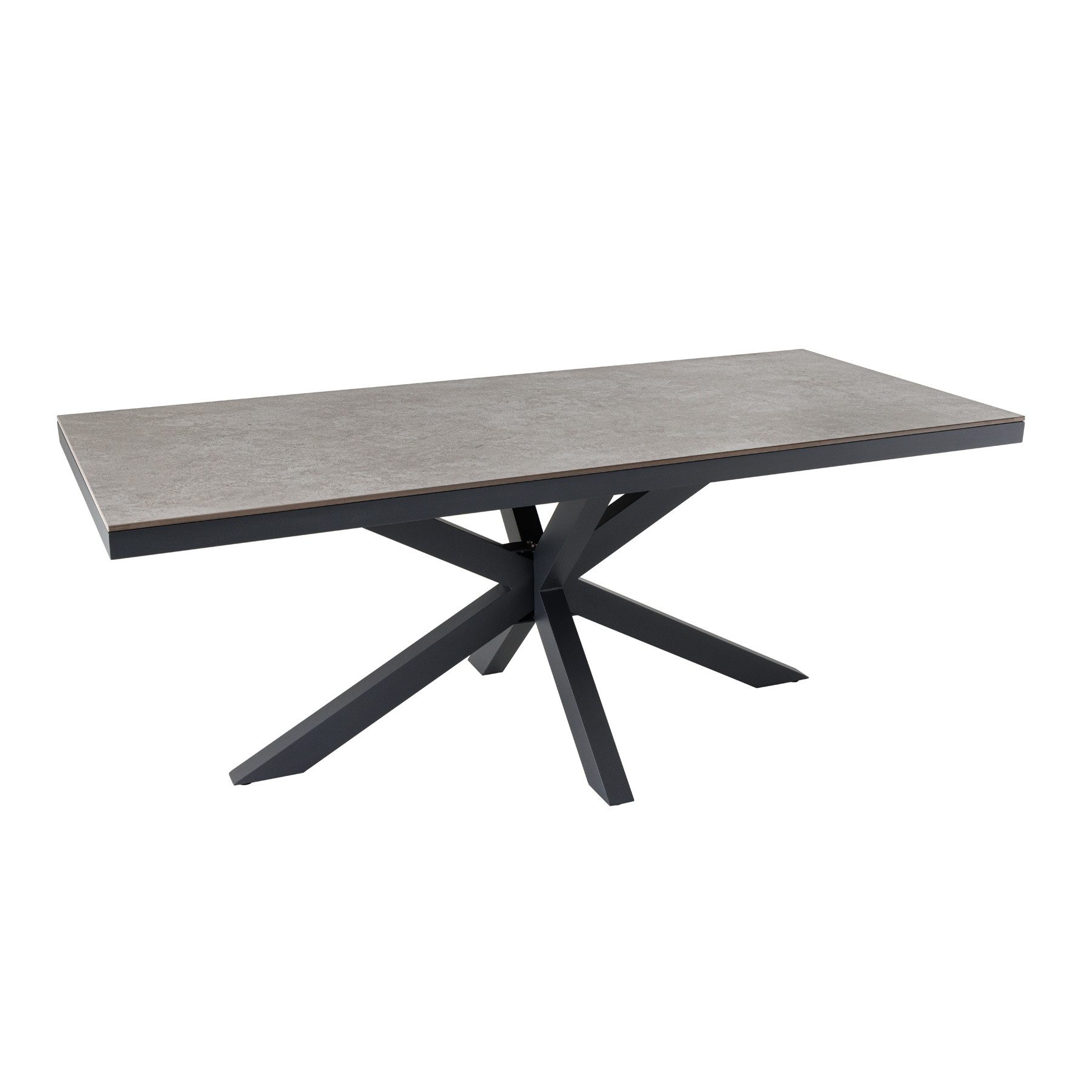 riess-ambiente Gartentisch GALAXIE 160cm hellgrau / anthrazit (Einzelartike günstig online kaufen