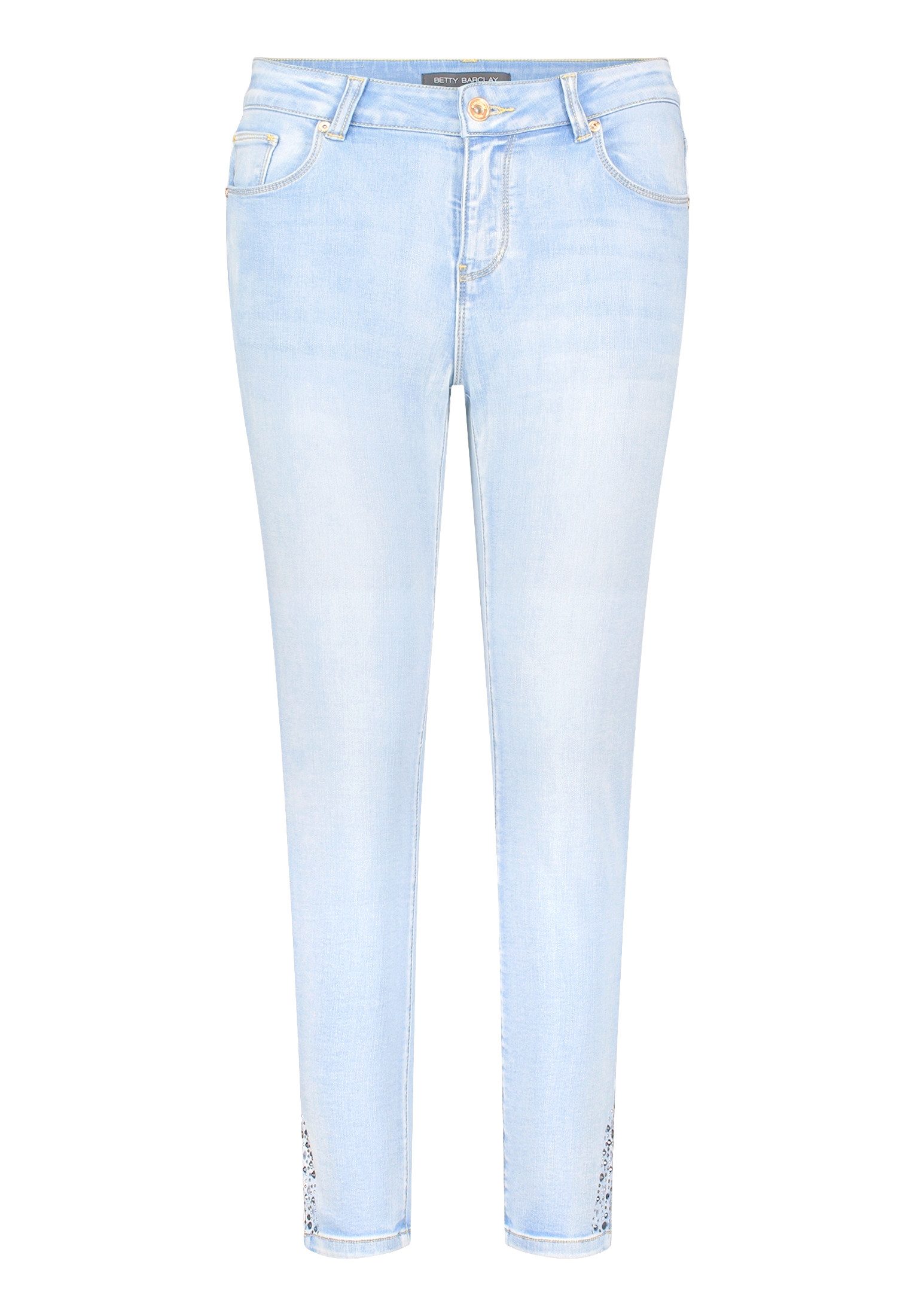 Slim-fit-Jeans Damen mit Waschung