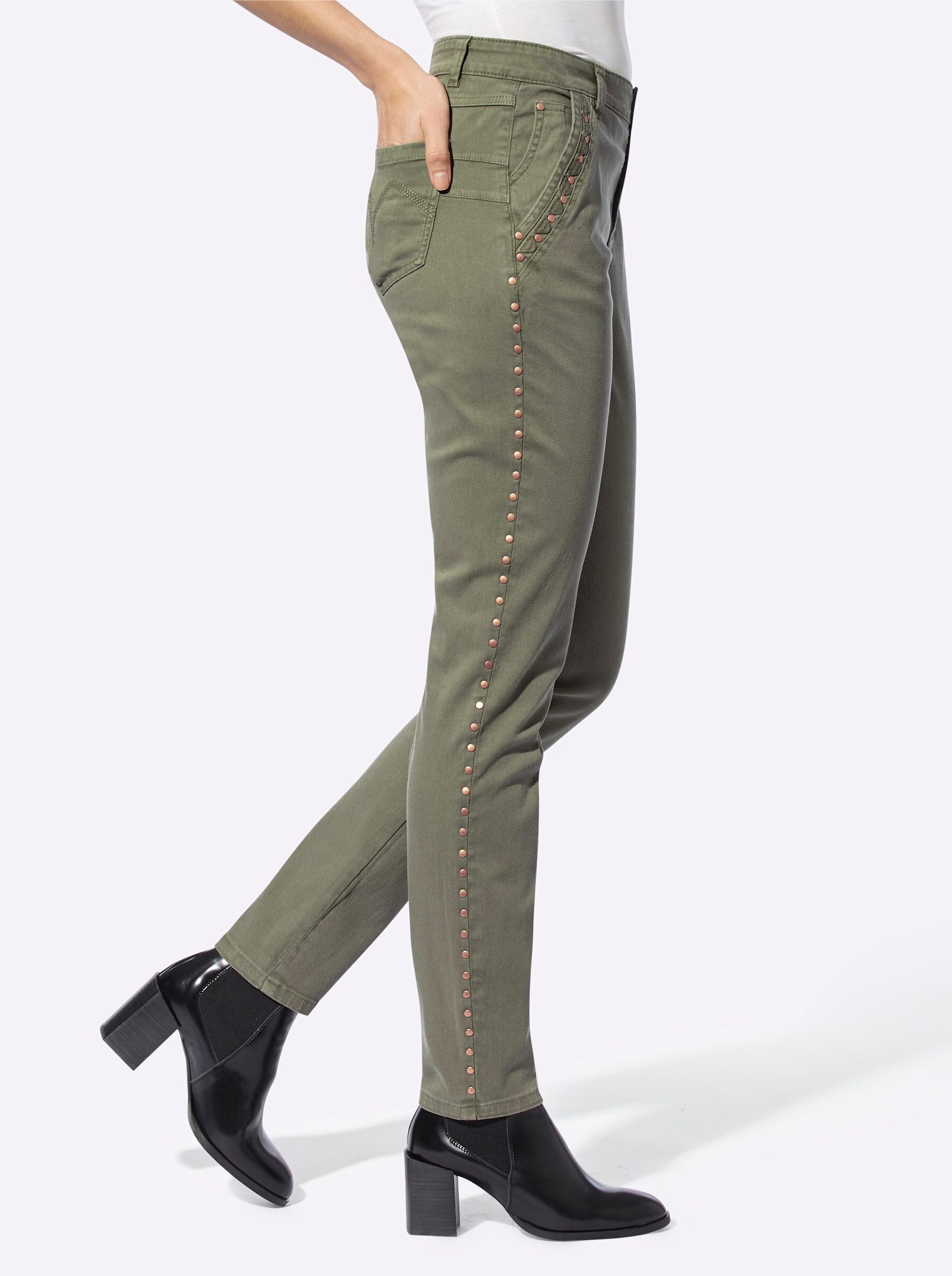 heine Jerseyhose Hose Innenbeinlänge ca. 77 günstig online kaufen