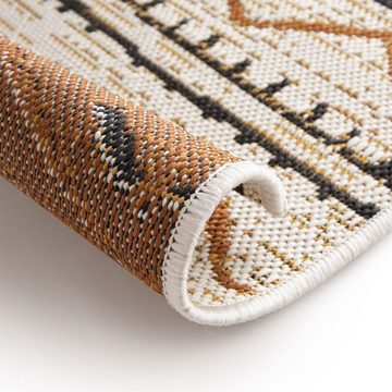 Teppich Asena, 4 Größen, 2 Farben, In- & Outdoor geeignet, 100% Polypropylen, Karat, Rechteckig, Höhe: 7 mm, pflegeleicht, Wohnzimmer