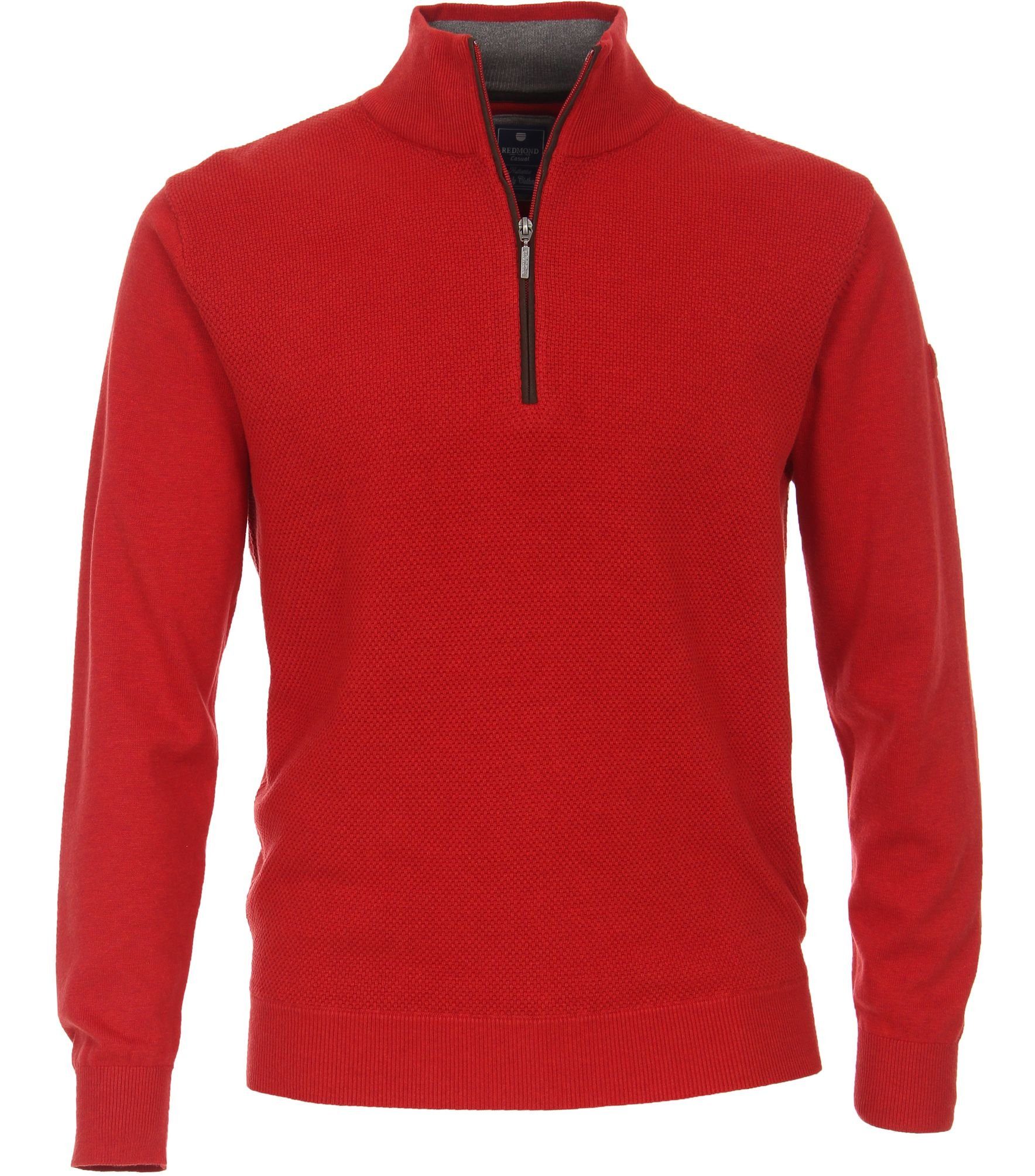 Redmond Troyer Sweatshirt Reißverschluss Rot (512) | Troyer