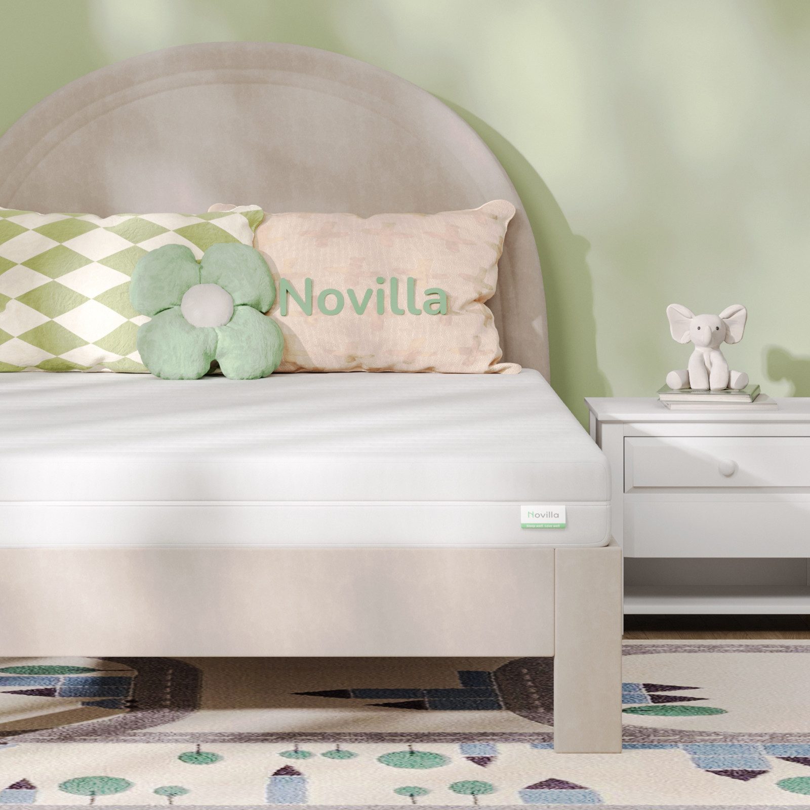 Komfortschaummatratze H2 & H3 7 Zonen Kaltschaummatratze, Bezug 60° Waschbar, Novilla, 14 cm hoch, Öko-Tex Zertifiziert, 90 cm x 200 cm x 14 cm