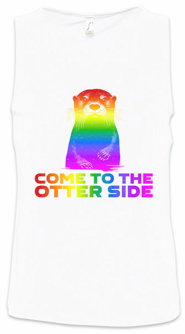 Urban Backwoods Tanktop Come To The Otter Side Ärmelloses T-Shirt Break Other Through Gay Queer Trans LGBTQ Rainbow