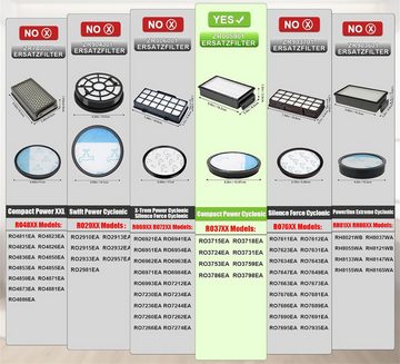 yhroo Filter-Set Für Rowenta, Moulinex und Compact Power Cyclonic Staubsauger, Zubehör für Modelle RO3731EA, RO3753EA, RO3786EA, RO3798EA, RO3718EA, RP3721EA., 3 HEPA-Filter-Sets, Staubsauger-Filterpatronen-Sets