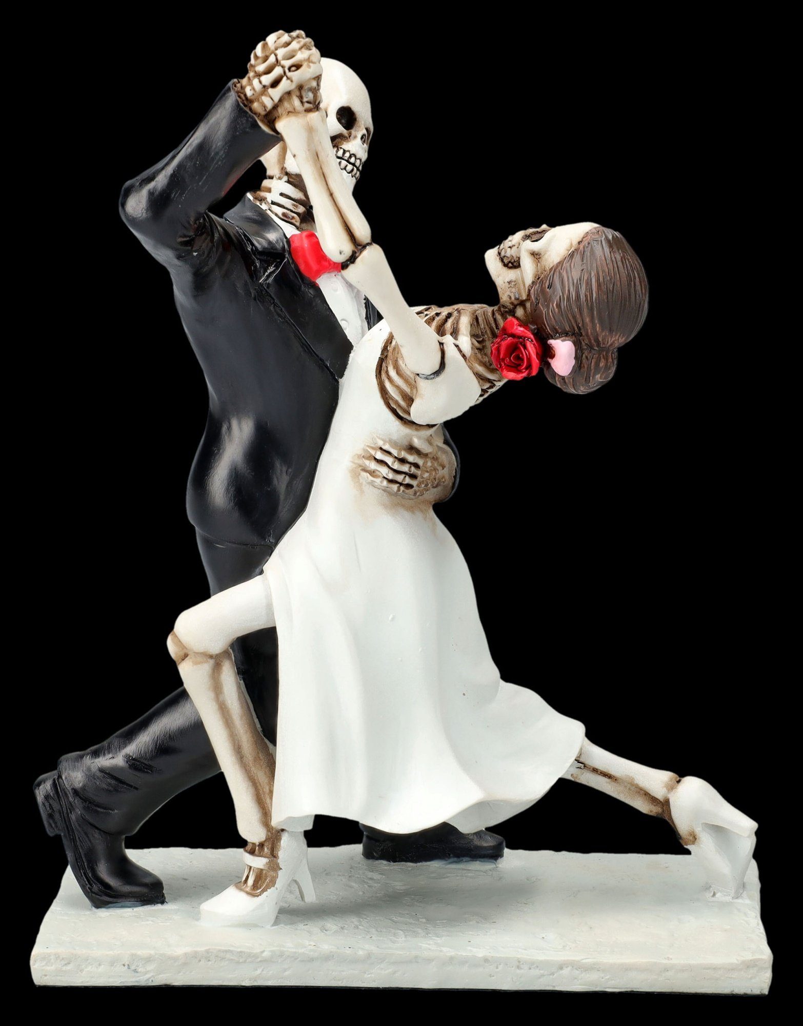 Figuren Shop GmbH Fantasy-Figur Skelett Figur - Brautpaar tanzend -  Fantasyfigur Gothic Dekofigur