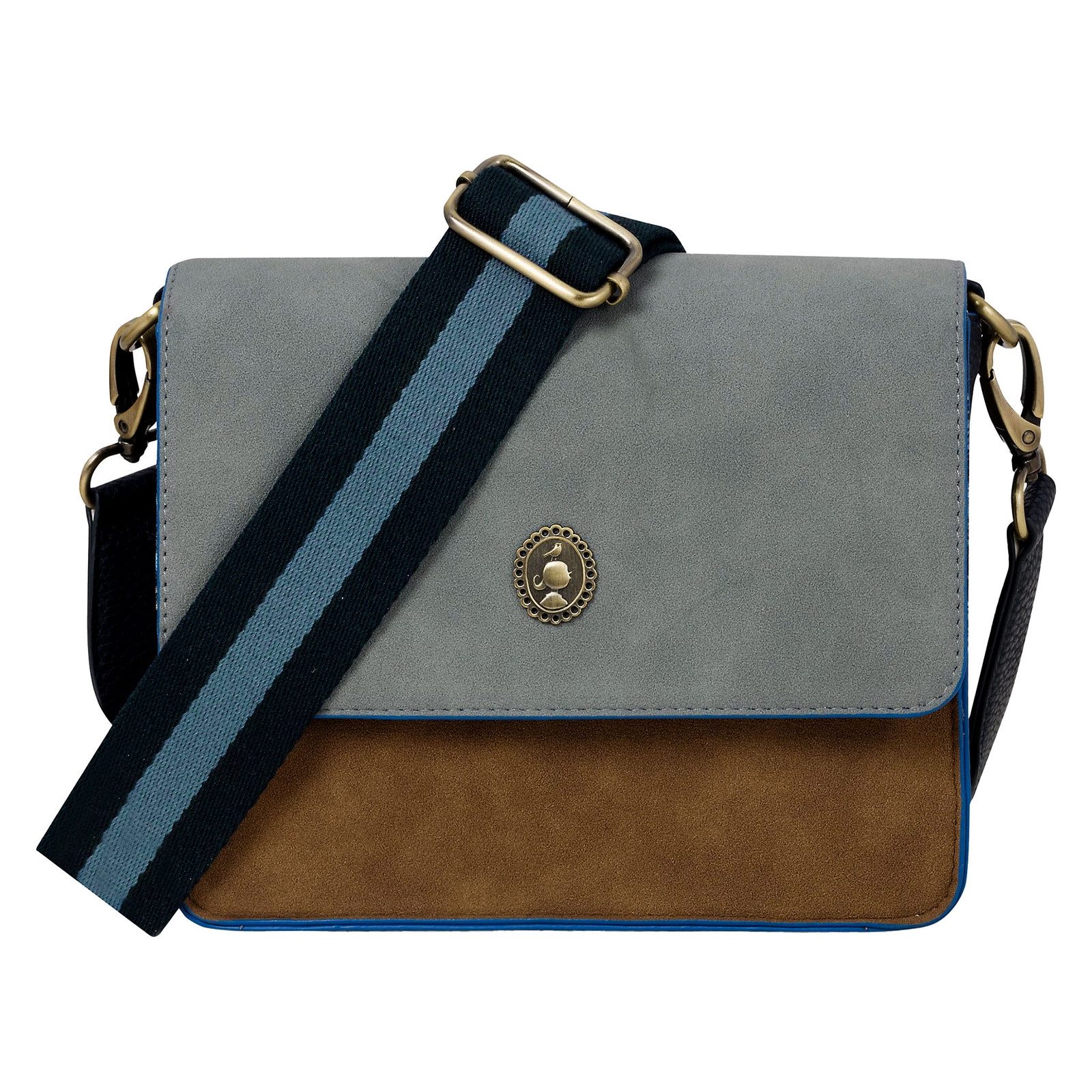 PiP Studio Schultertasche Fenna Cross Body Flap Small, mit Markenpatch auf der Vorderseite